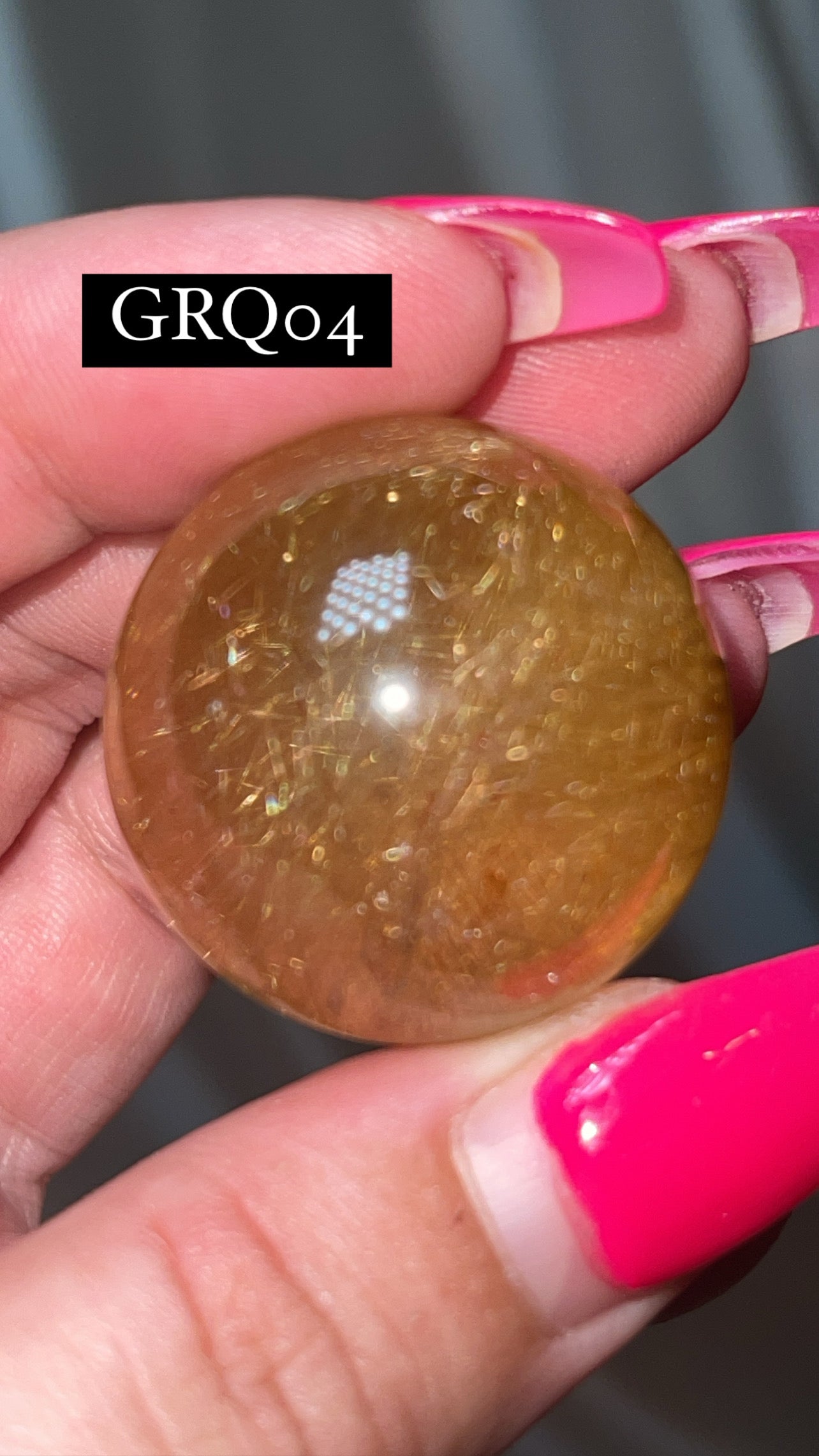 Gold Rutile Quartz AAA Sphere
