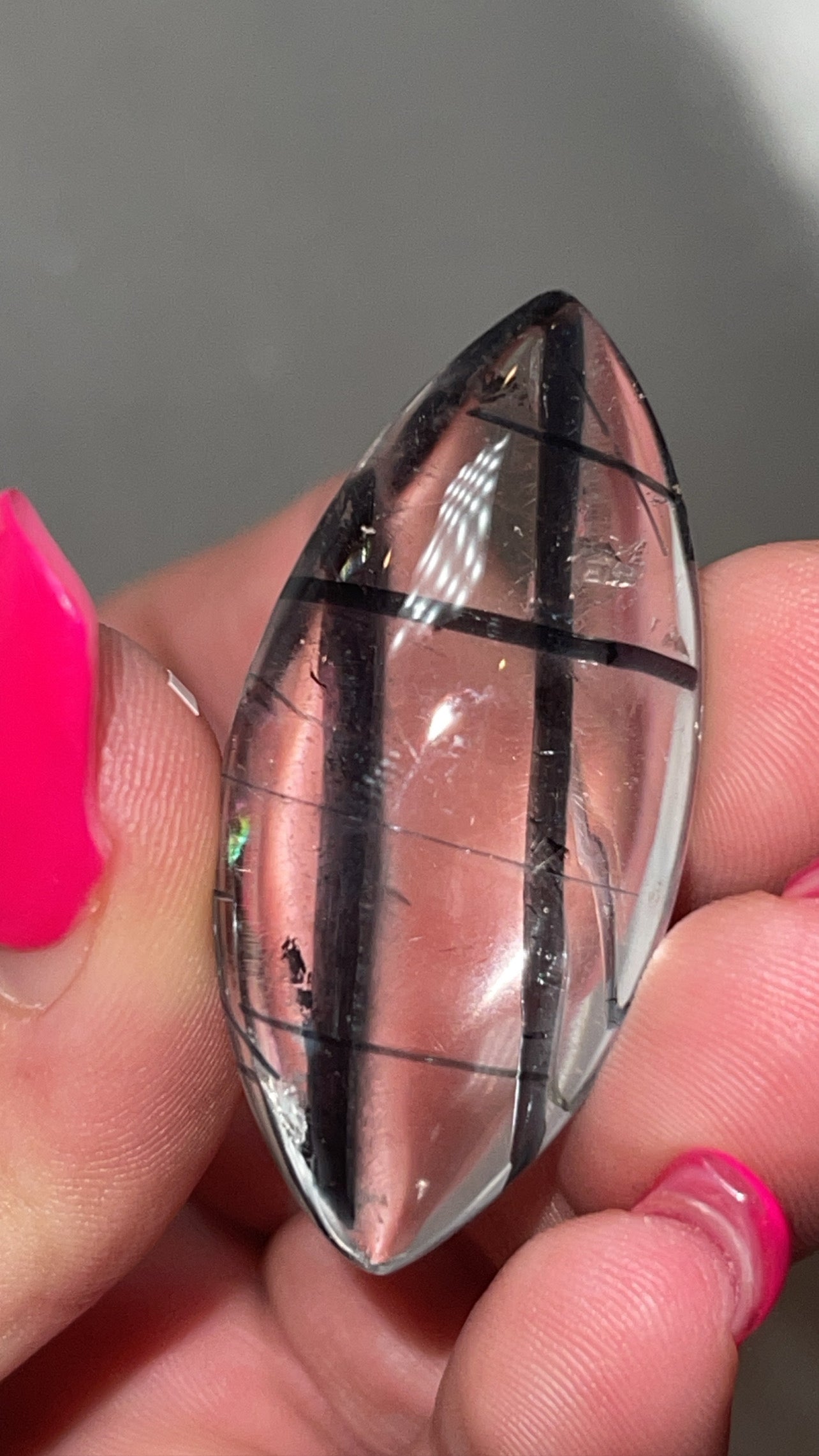 Super RARE Blue Tourmaline in Quartz Polished