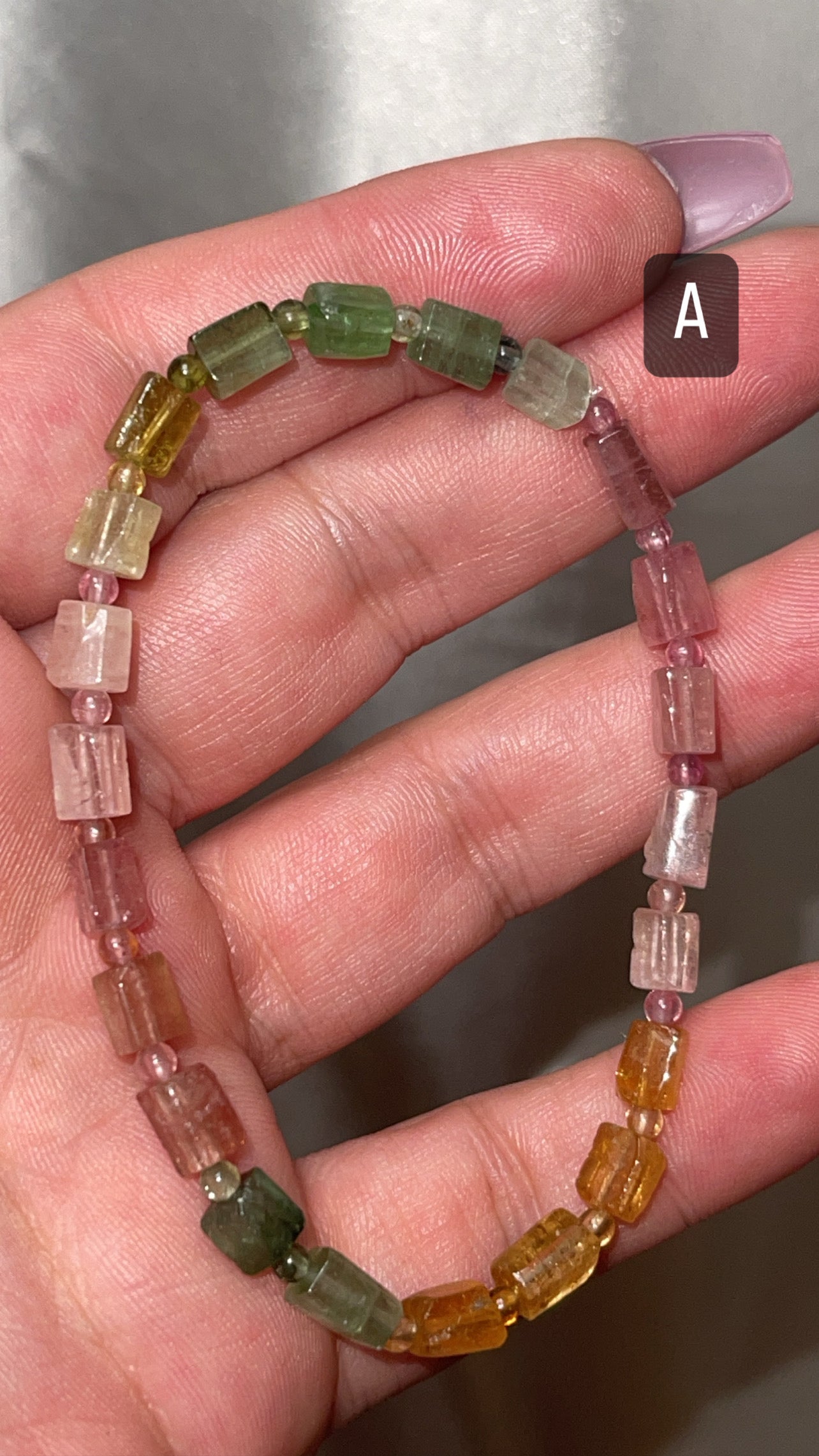 Tourmaline Colored AAA Bracelet (only 1 left!)