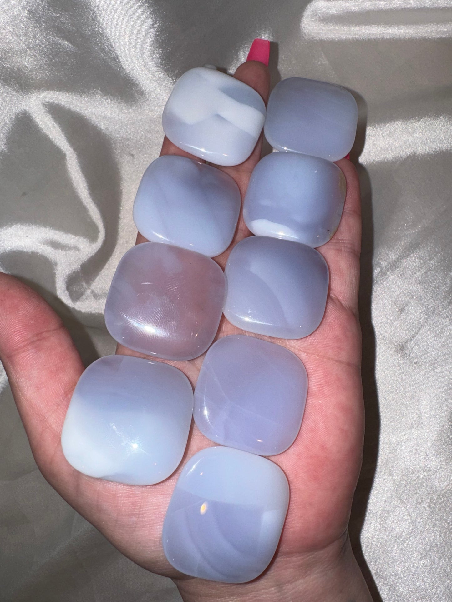 Blue Chalcedony Pillow Palmstone