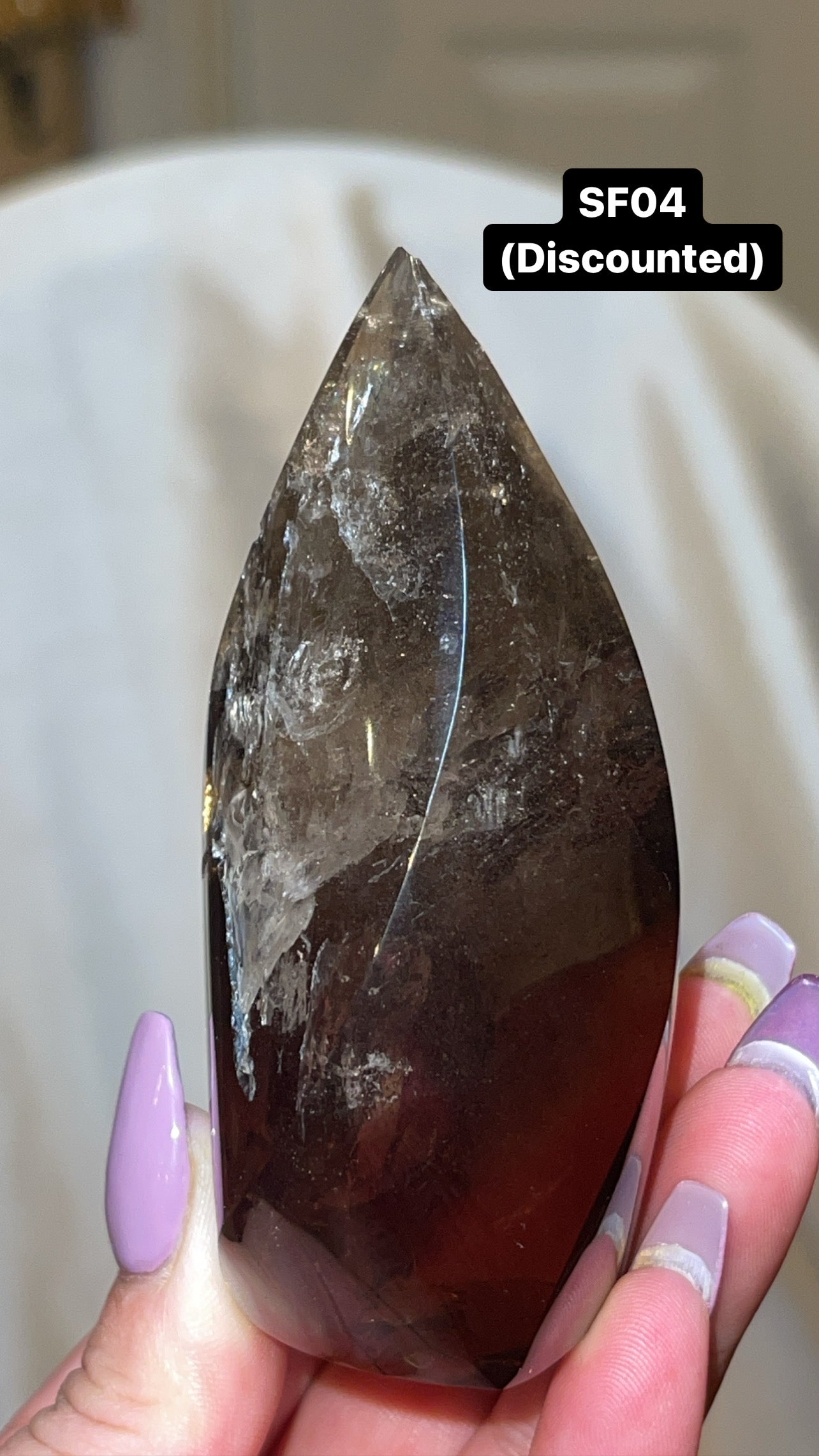 Smoky Quartz AAA Flame