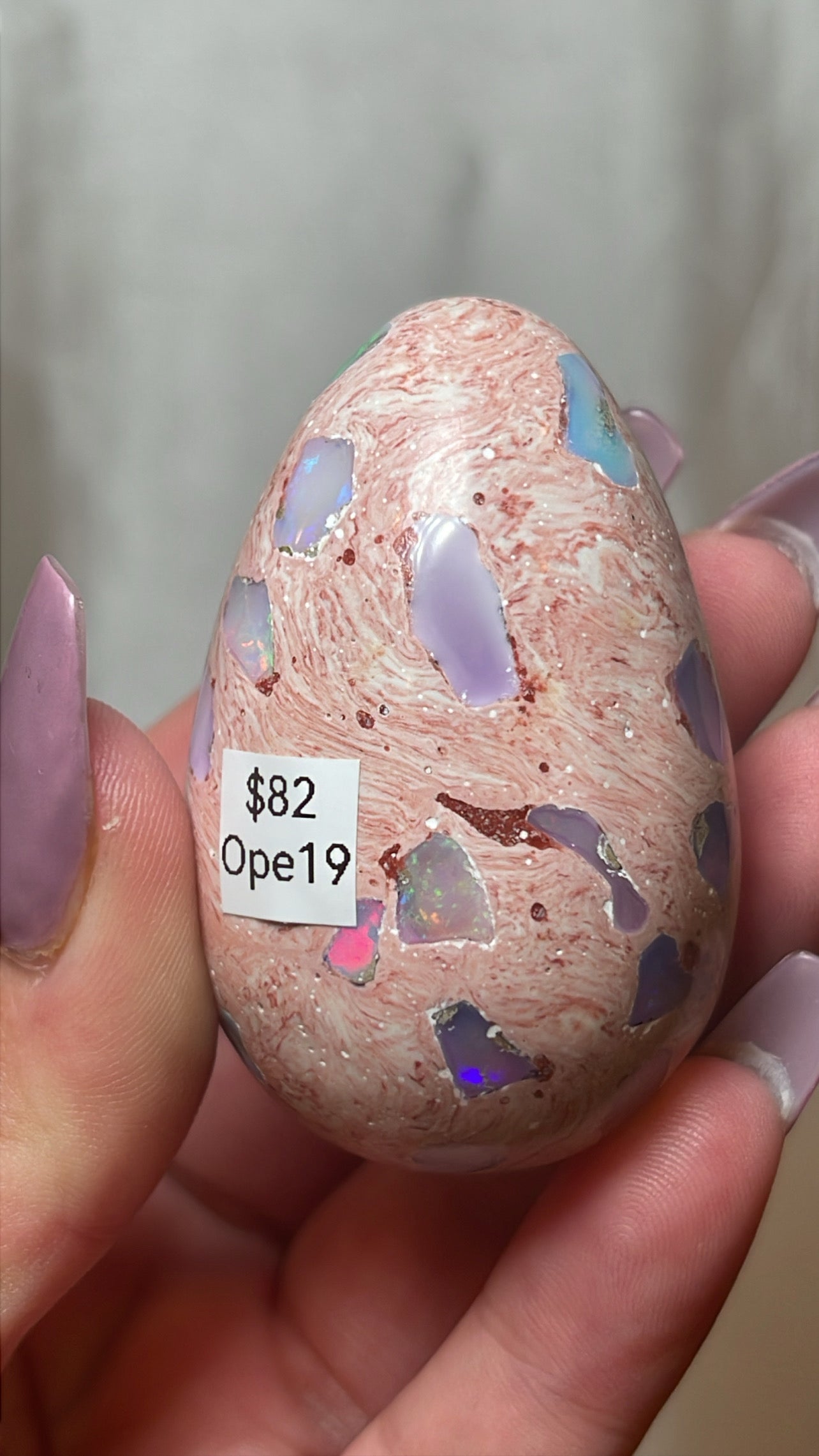 Mexican Fire Opal AAA Egg