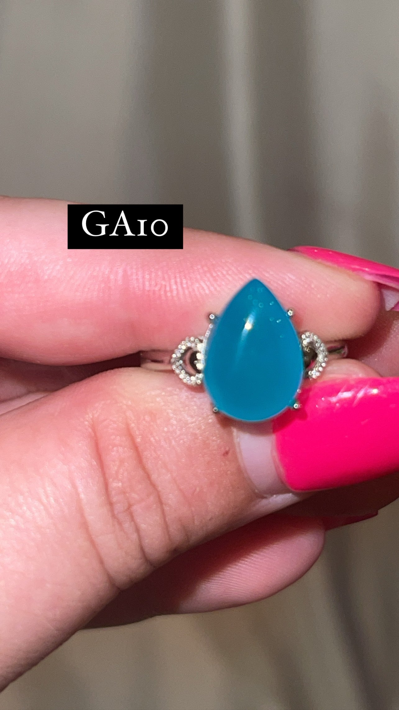 Gel Amazonite Adjustable Ring (Choose Your Own)