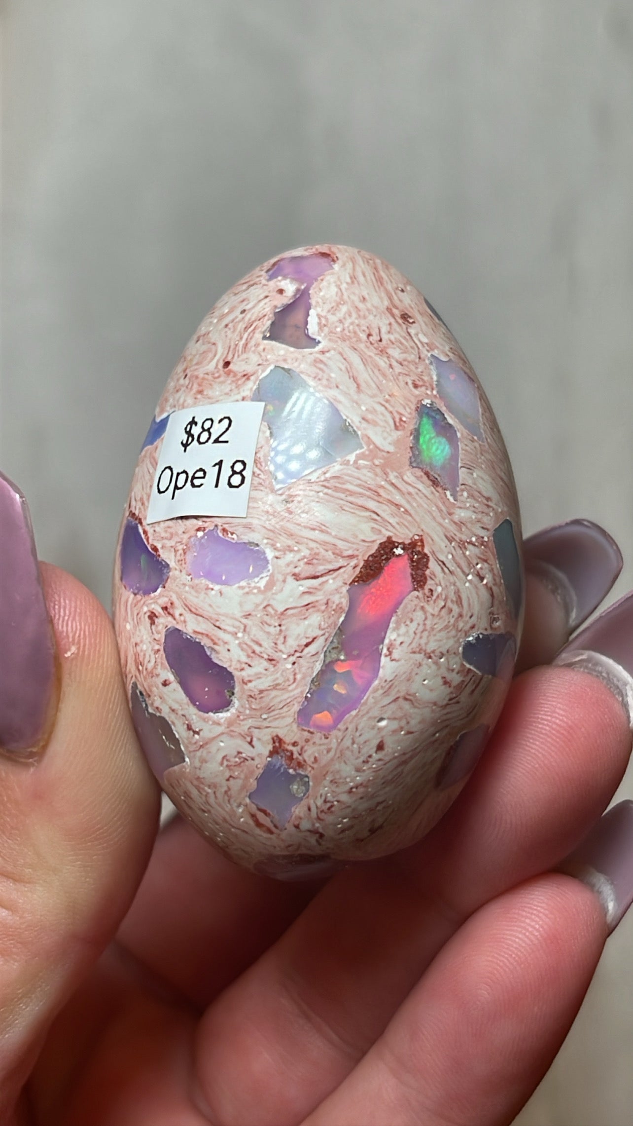 Mexican Fire Opal AAA Egg