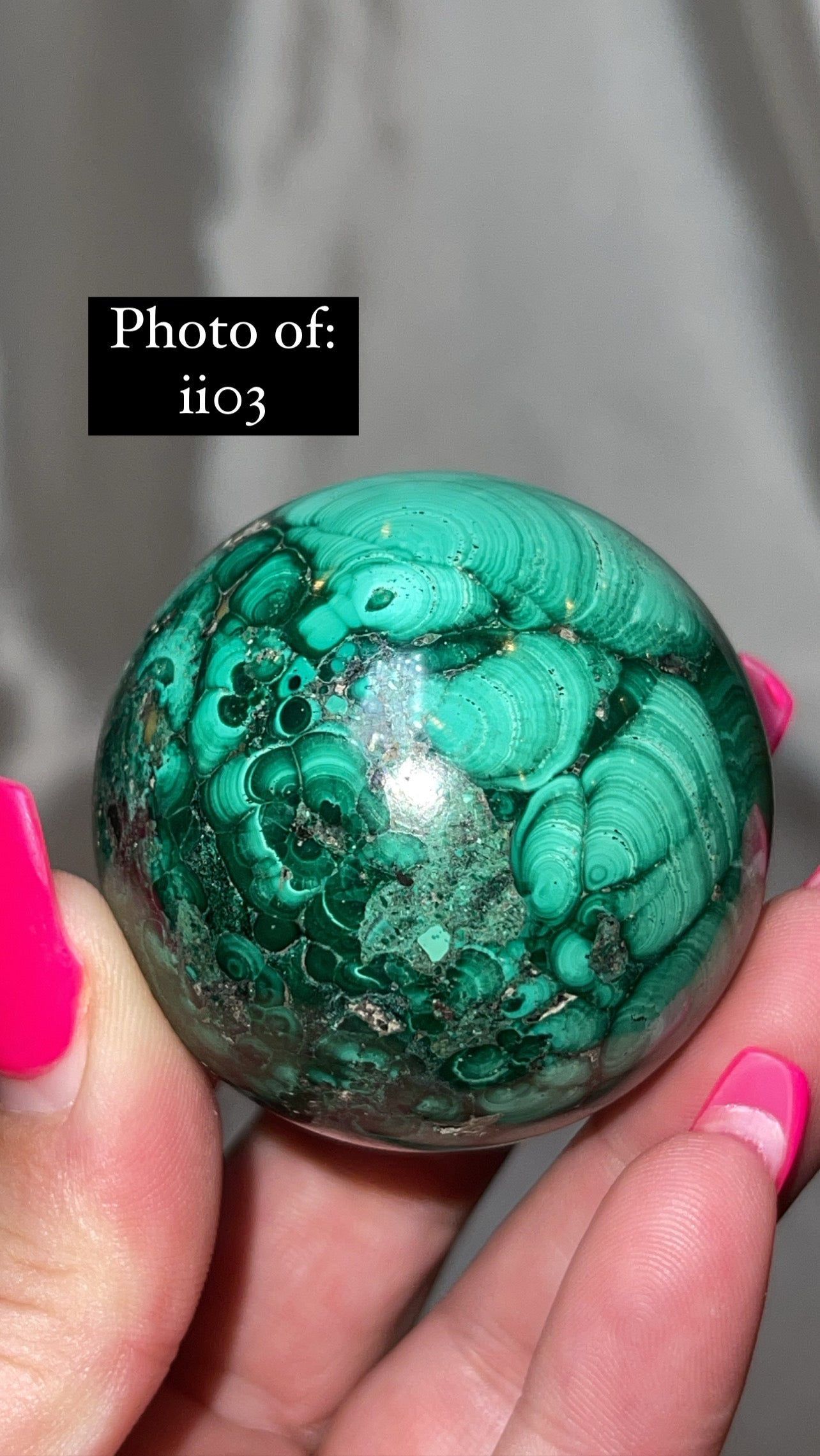 Malachite AA Large/XL Sphere