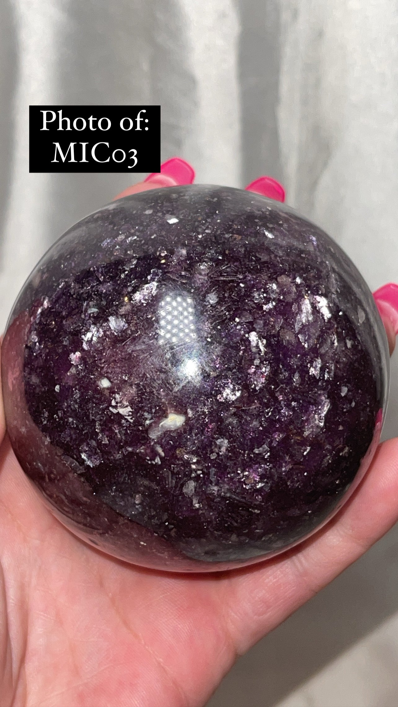 Mica Lepidolite XL Sphere