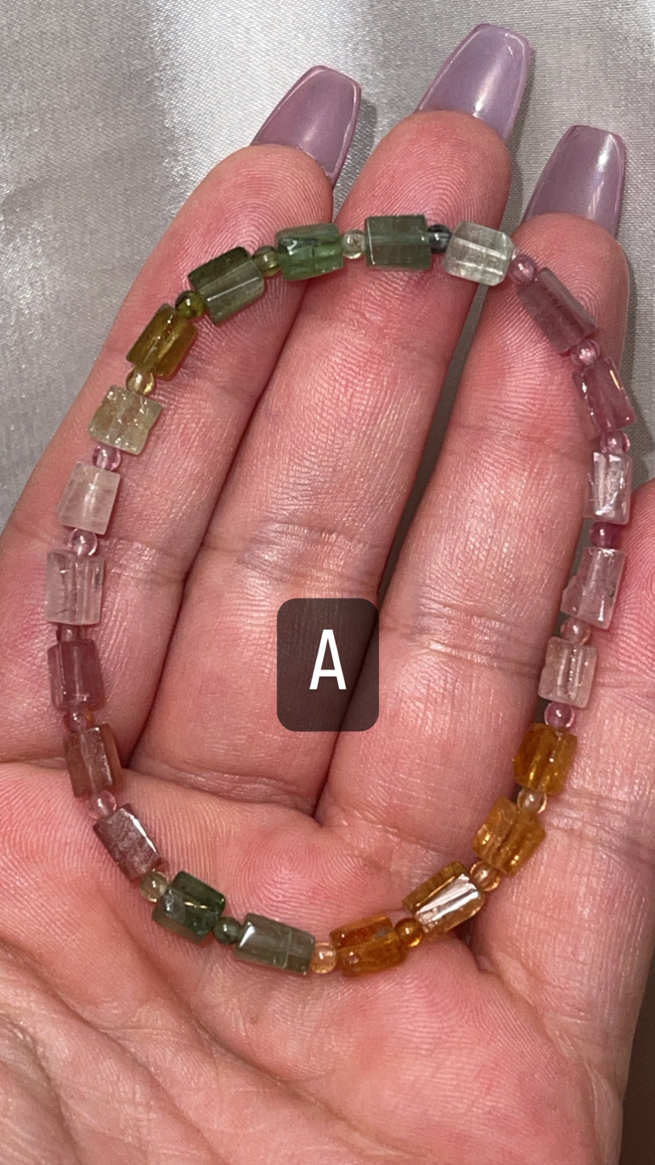 Tourmaline Colored AAA Bracelet (only 1 left!)