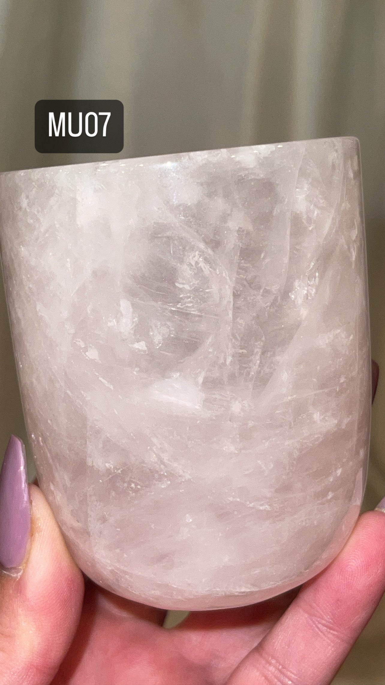 Rose Quartz AAA Cup