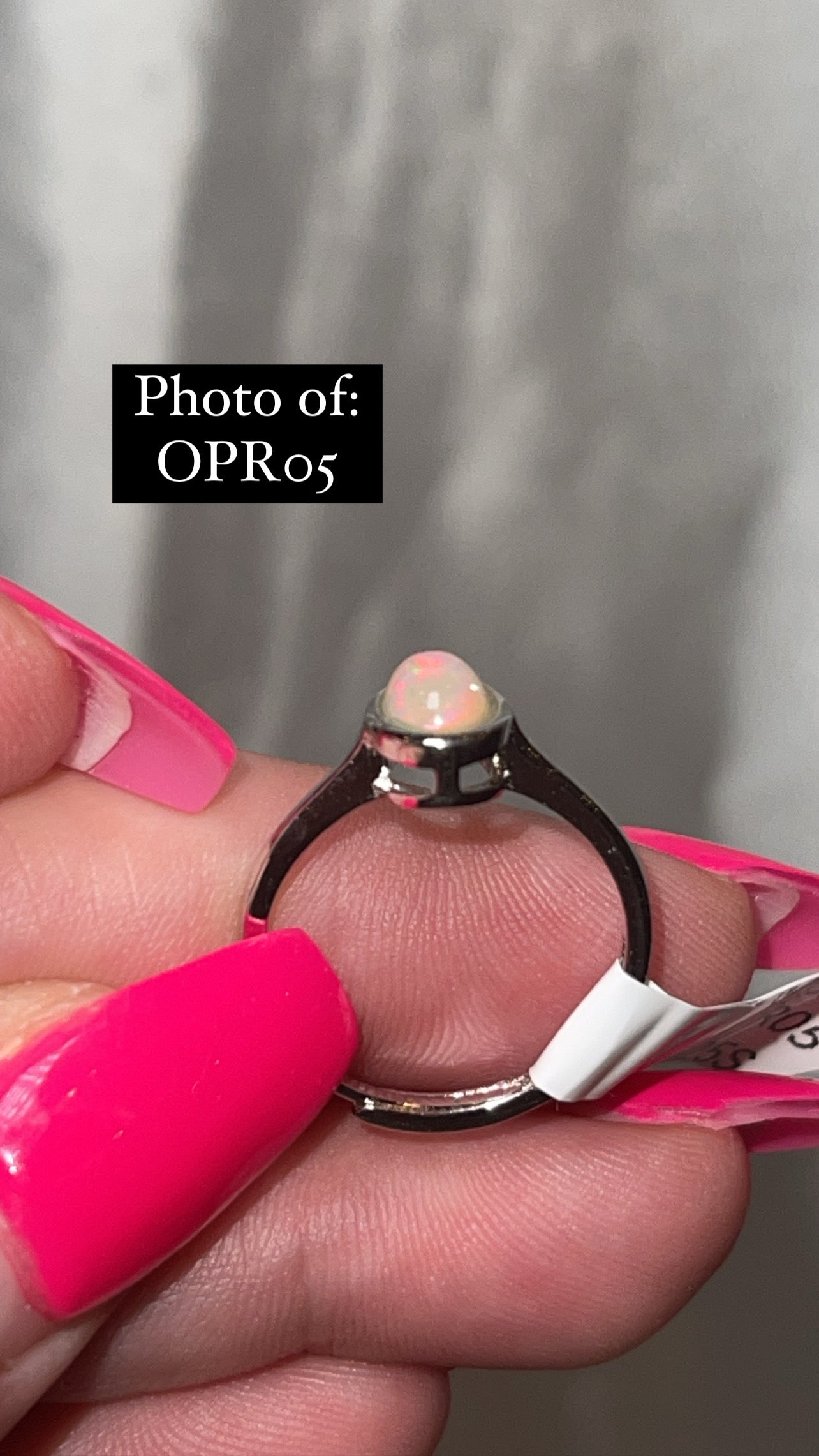 Ethiopian Welo Opal 925 Sterling Silver Adjustable Ring (Choose Your Own)