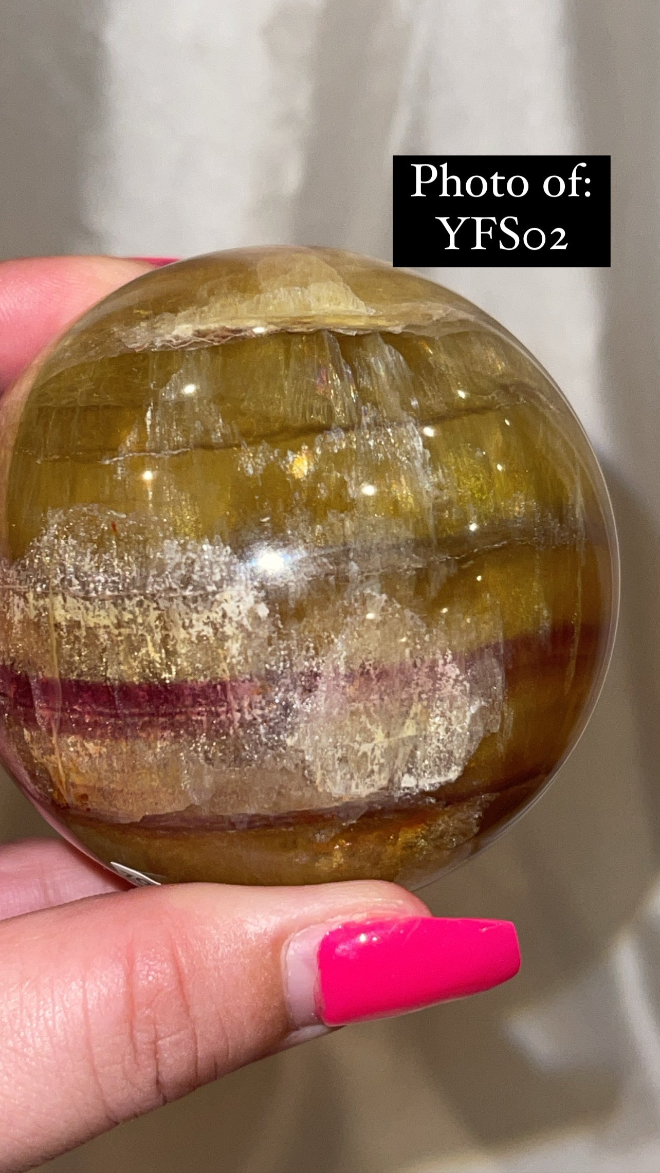 Bumblebee Fluorite Large Sphere