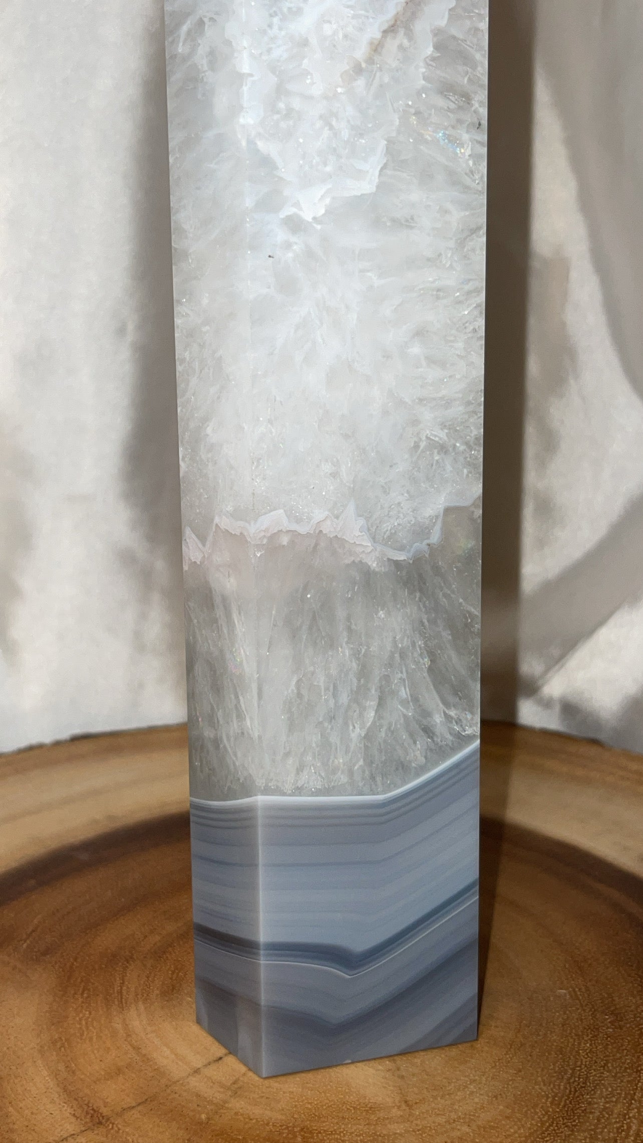 Blue Banded Agate XXL Tower