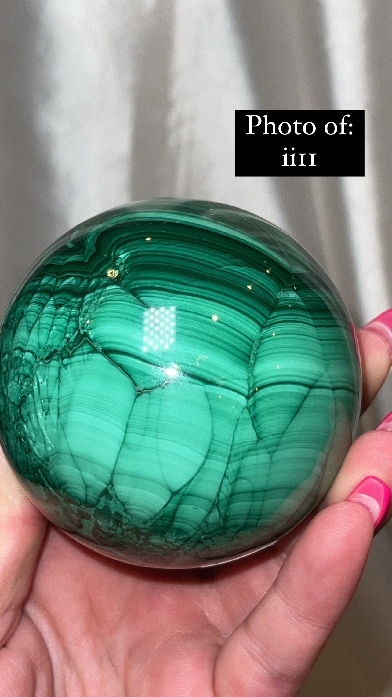Malachite AA Large/XL Sphere