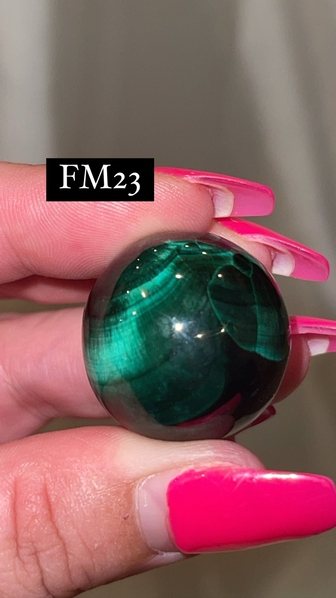 Velvet Fibrous Malachite AAA Sphere