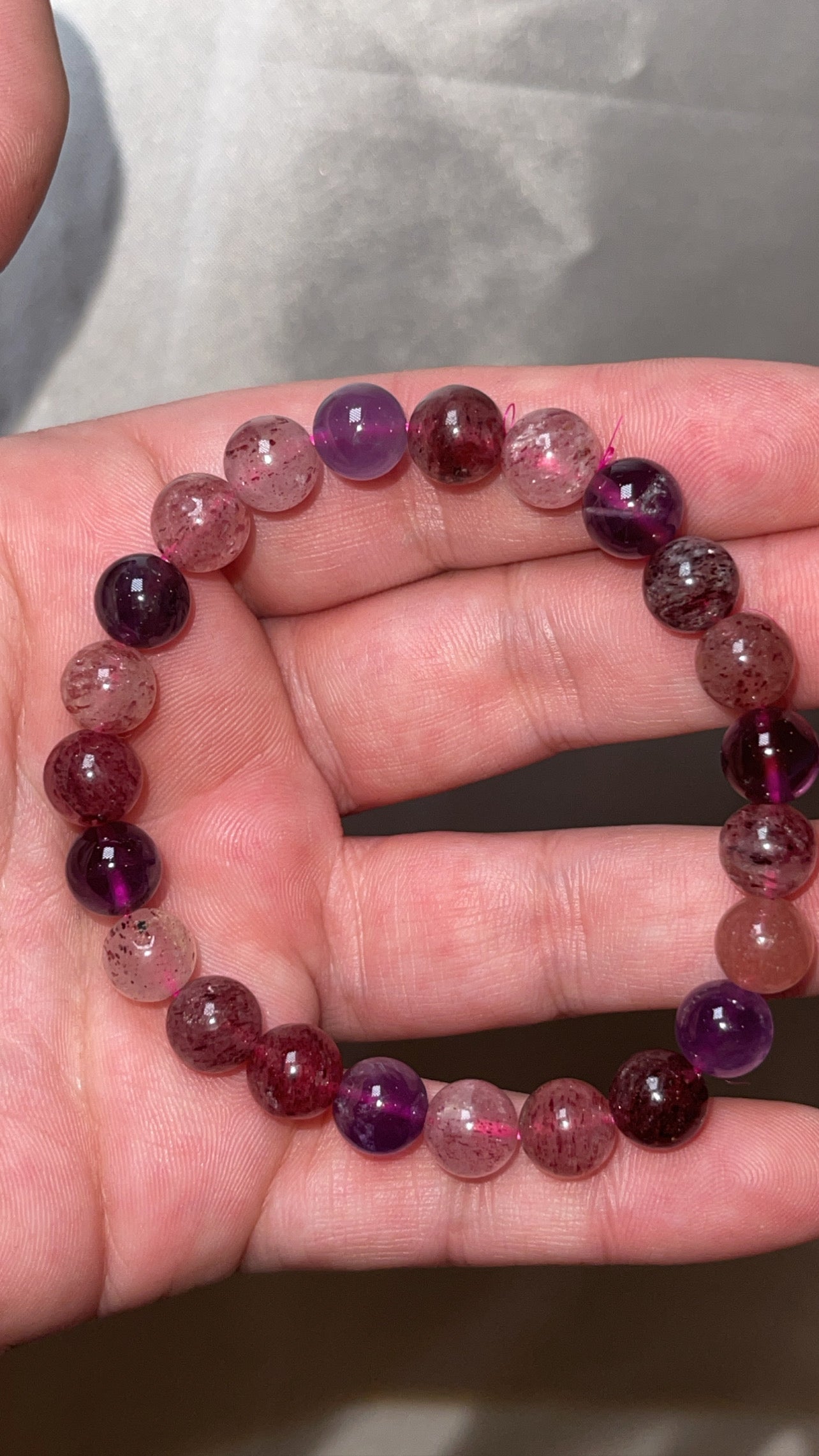 Harlequin Amethyst 8mm Bracelet