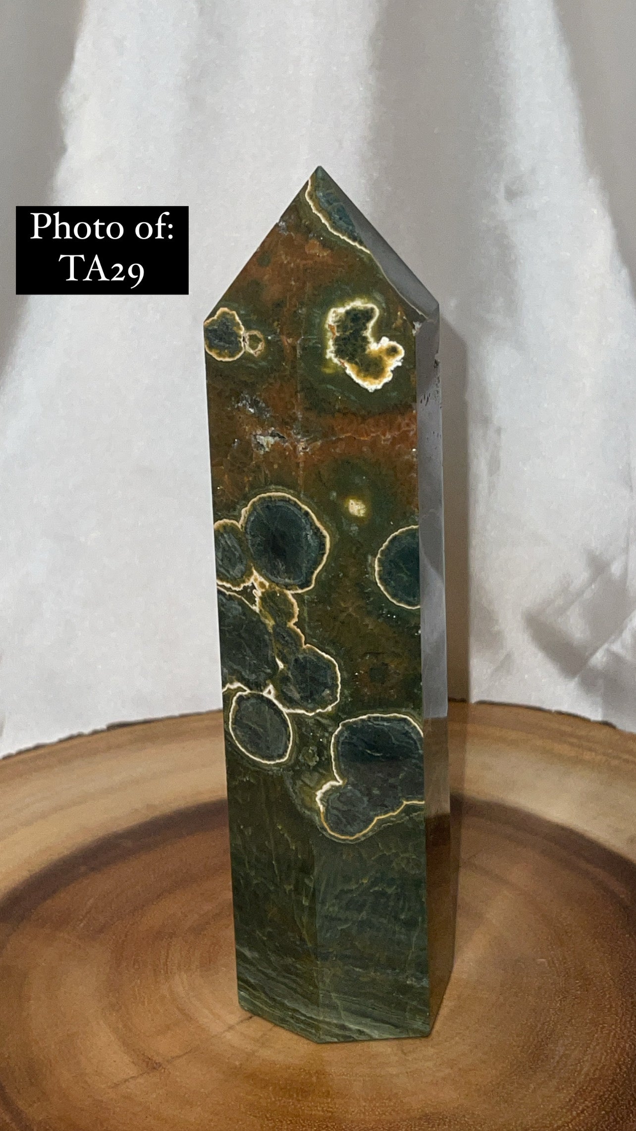 Green Ocean Jasper Large Tower
