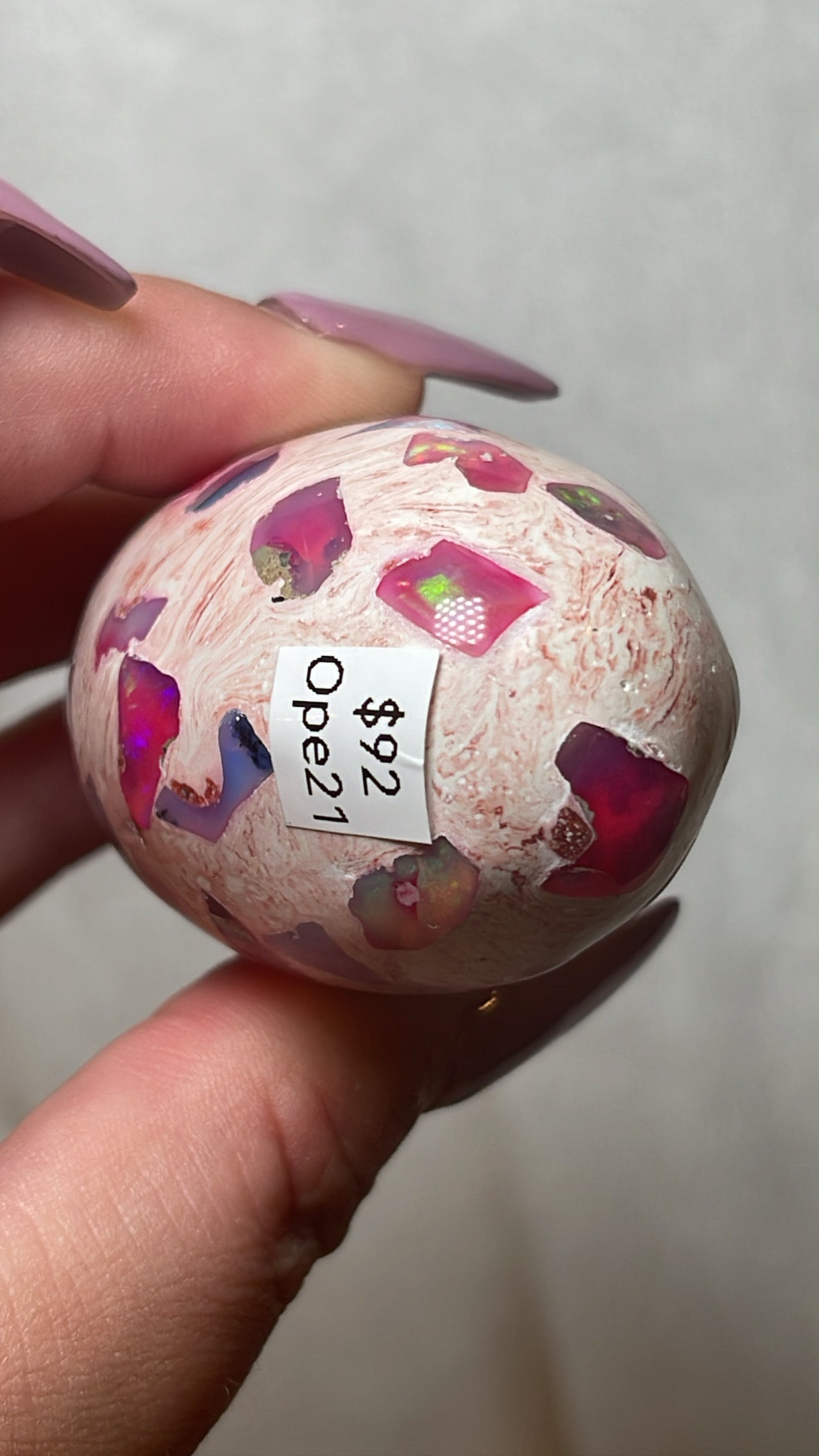 Mexican Fire Opal AAA Egg