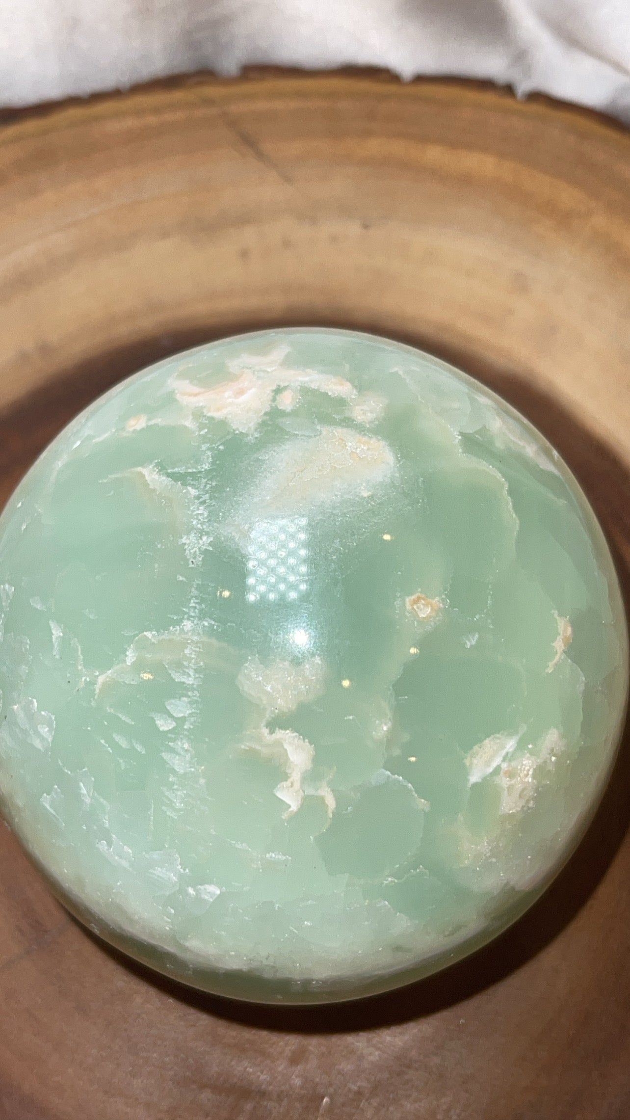 Blue Caribbean Calcite XL Sphere (98mm)