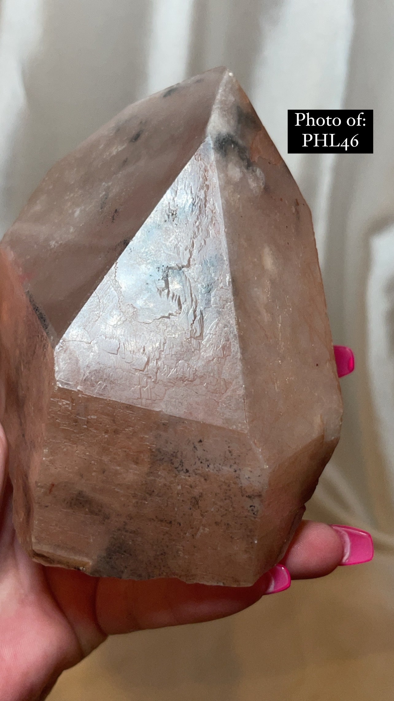 HIGH VIBRATION Hematite Lithium Semi Polished Point Large (one left!!!)