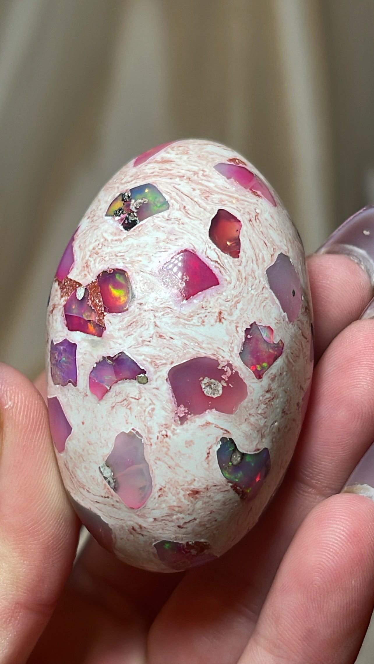 Mexican Fire Opal AAA Egg