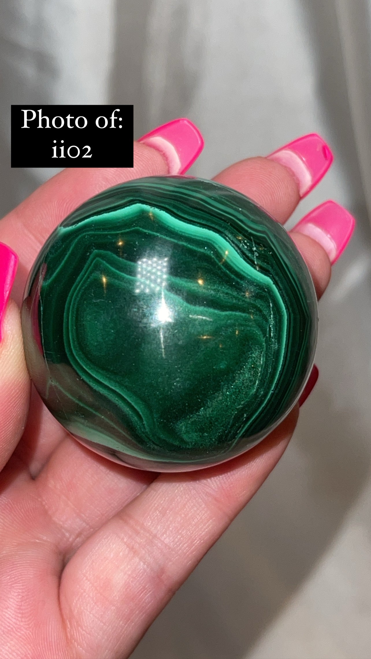 Malachite AA Large/XL Sphere