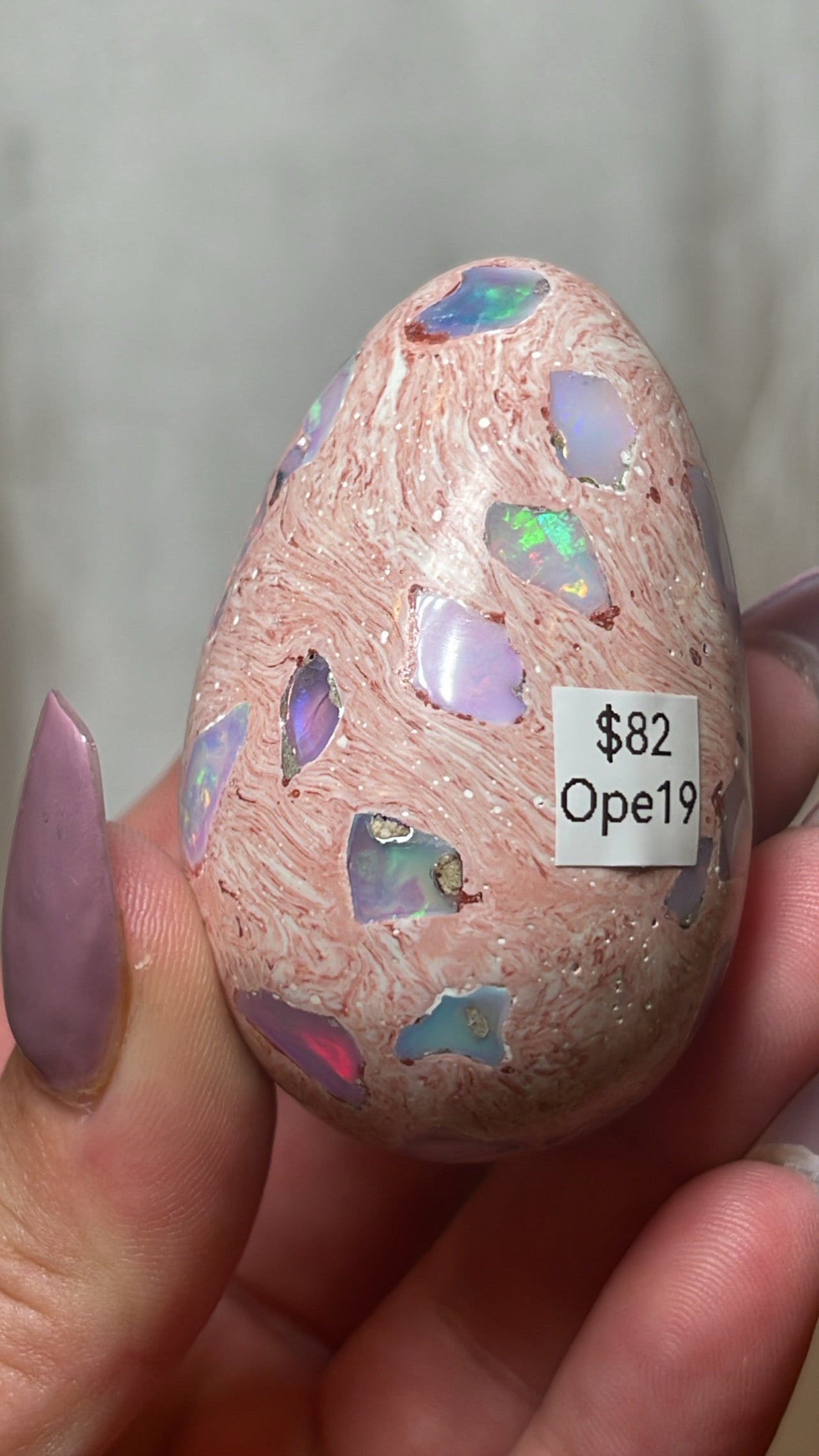 Mexican Fire Opal AAA Egg