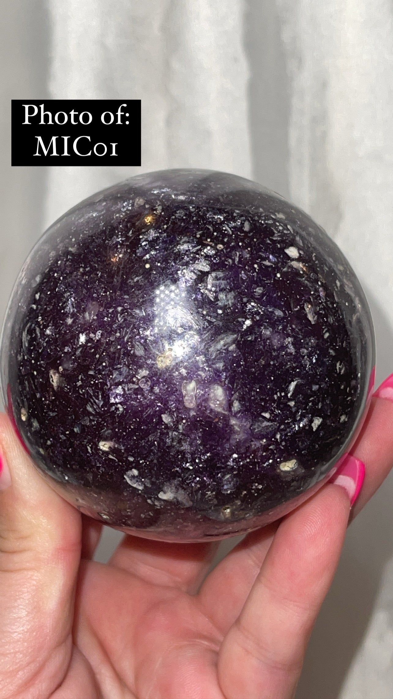 Mica Lepidolite XL Sphere