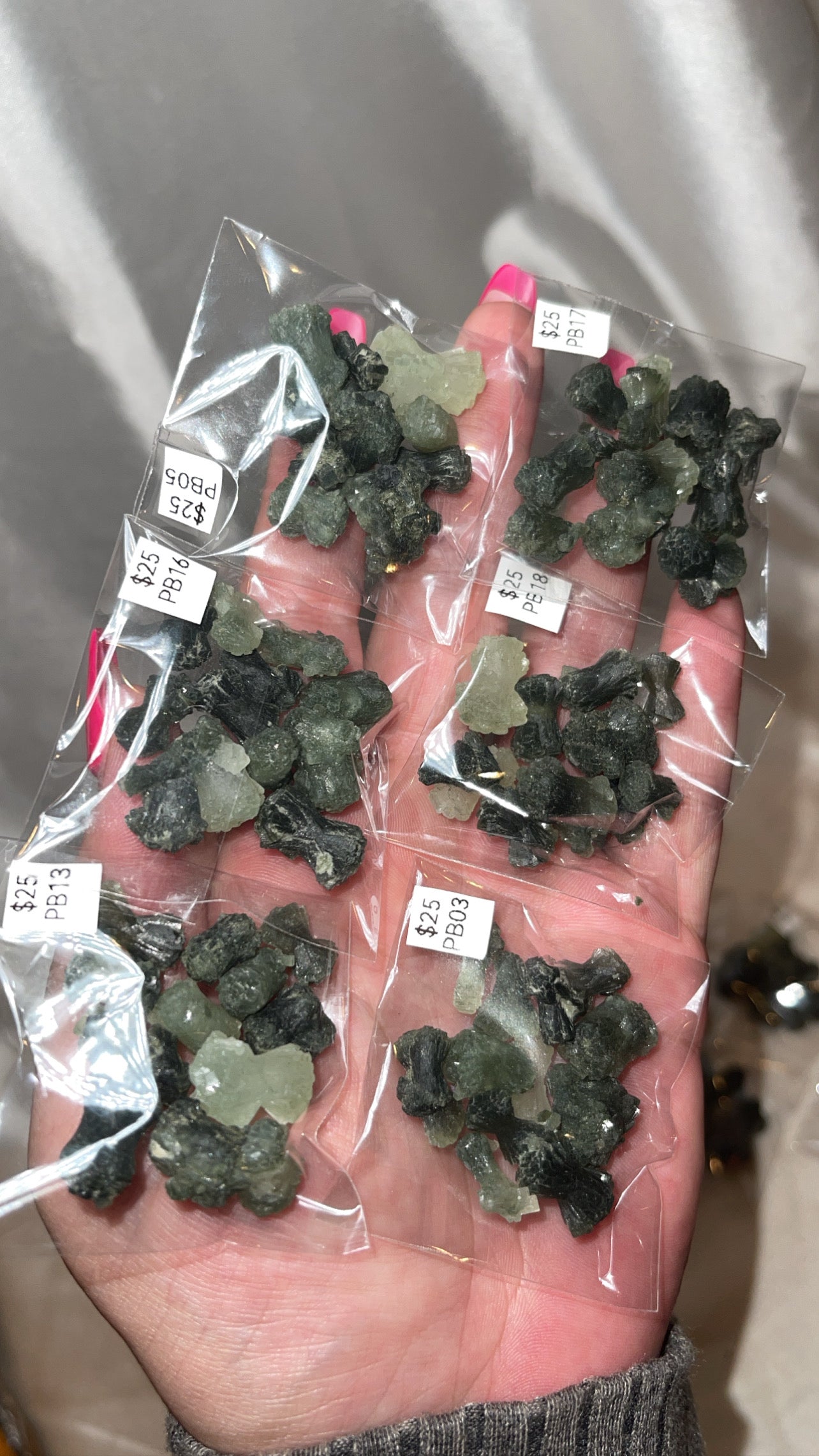 Prehnite Epidote Bowtie Bundle