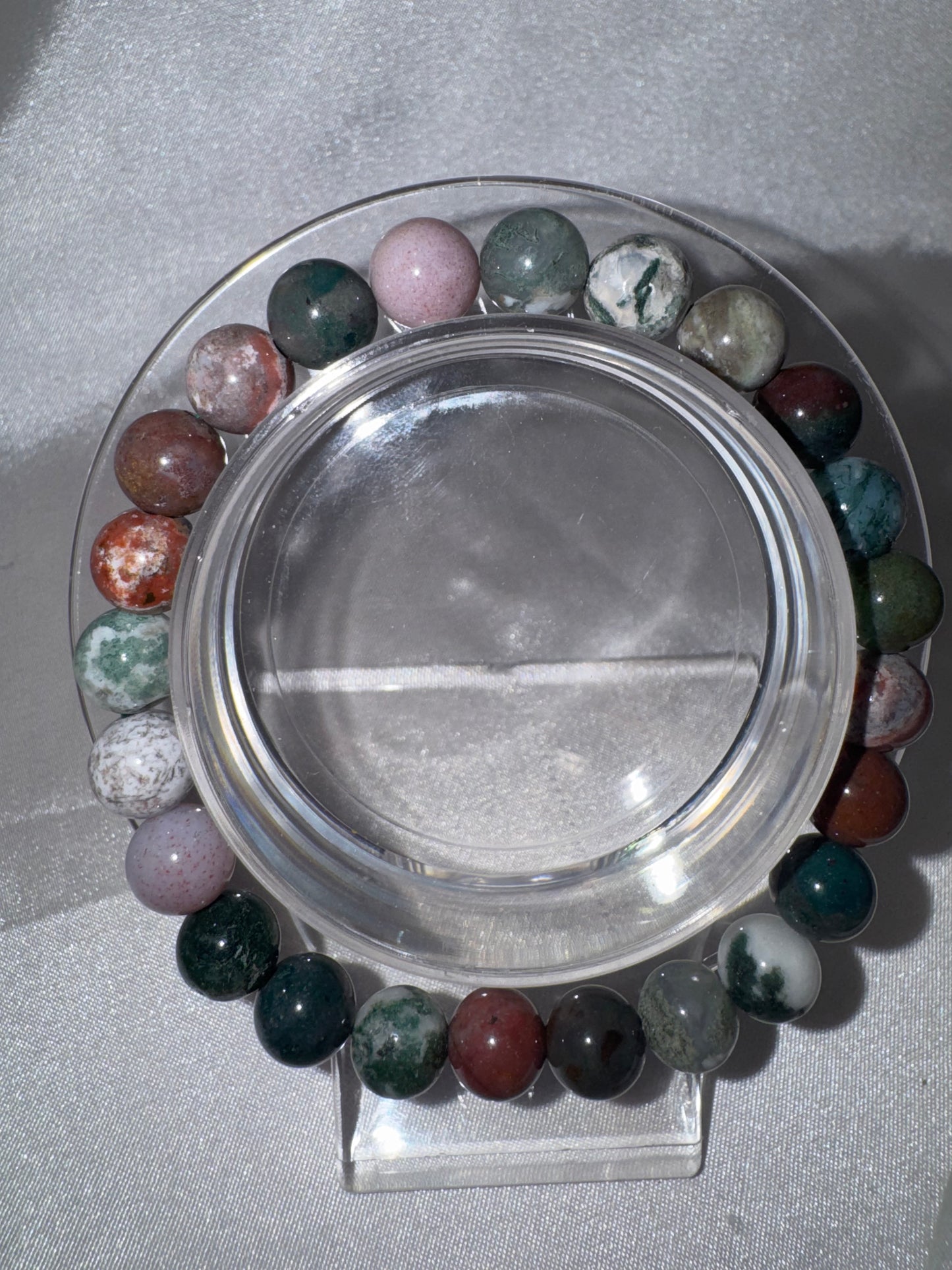Colorful Moss Agate 8mm Bracelet