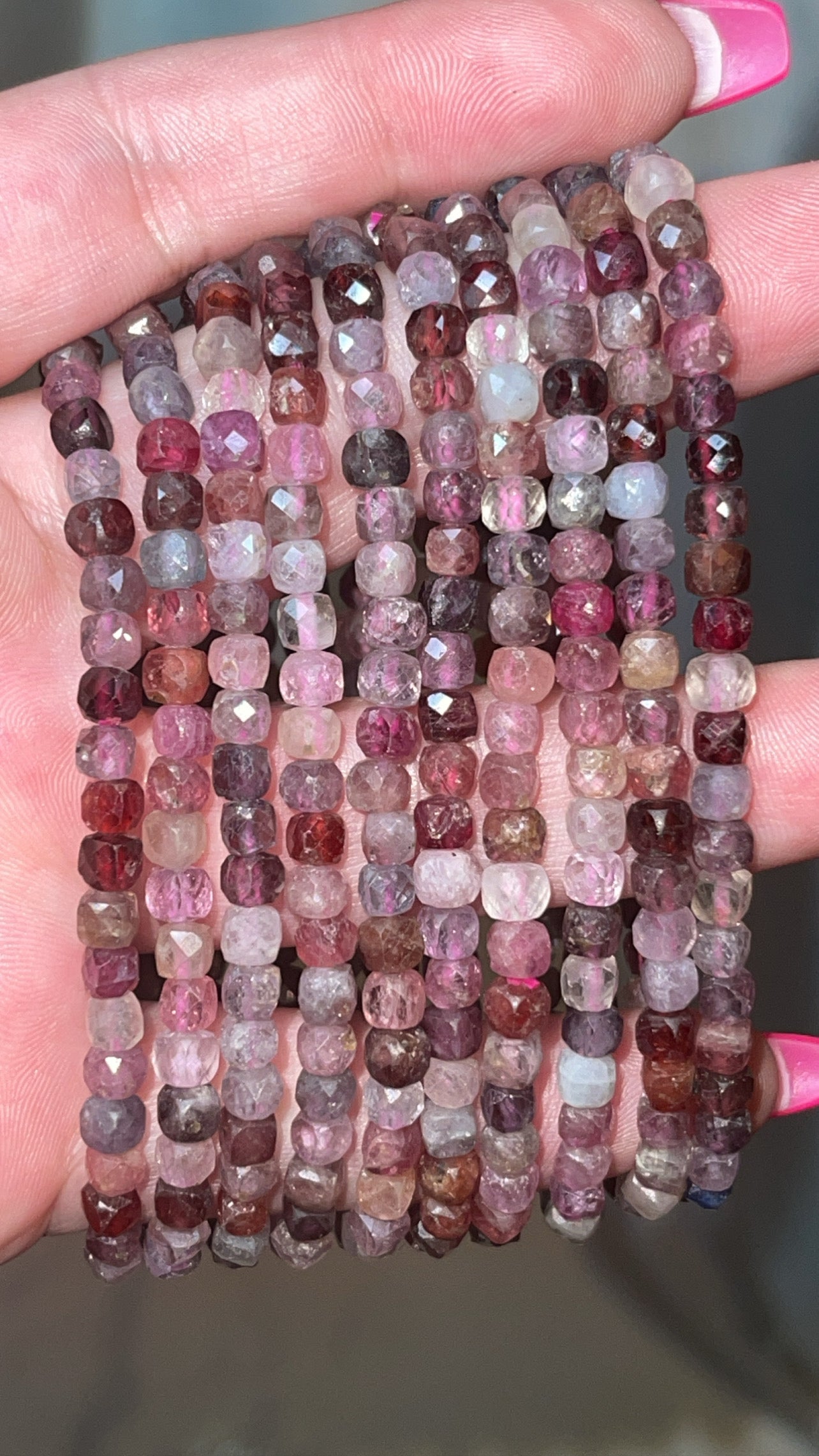 Spinel AAA Faceted Bracelet 4mm