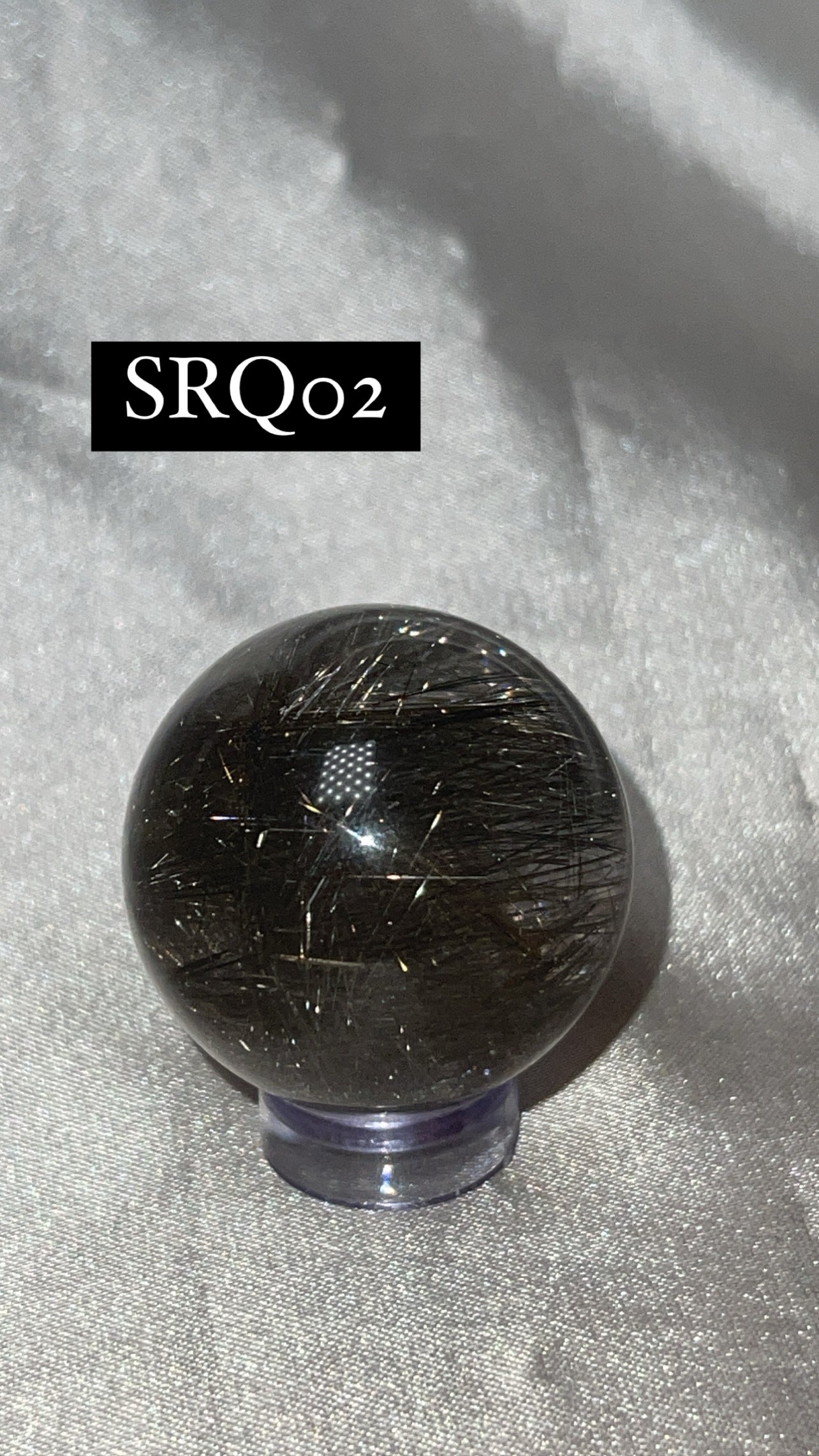 Silver Rutile Quartz AAA Sphere