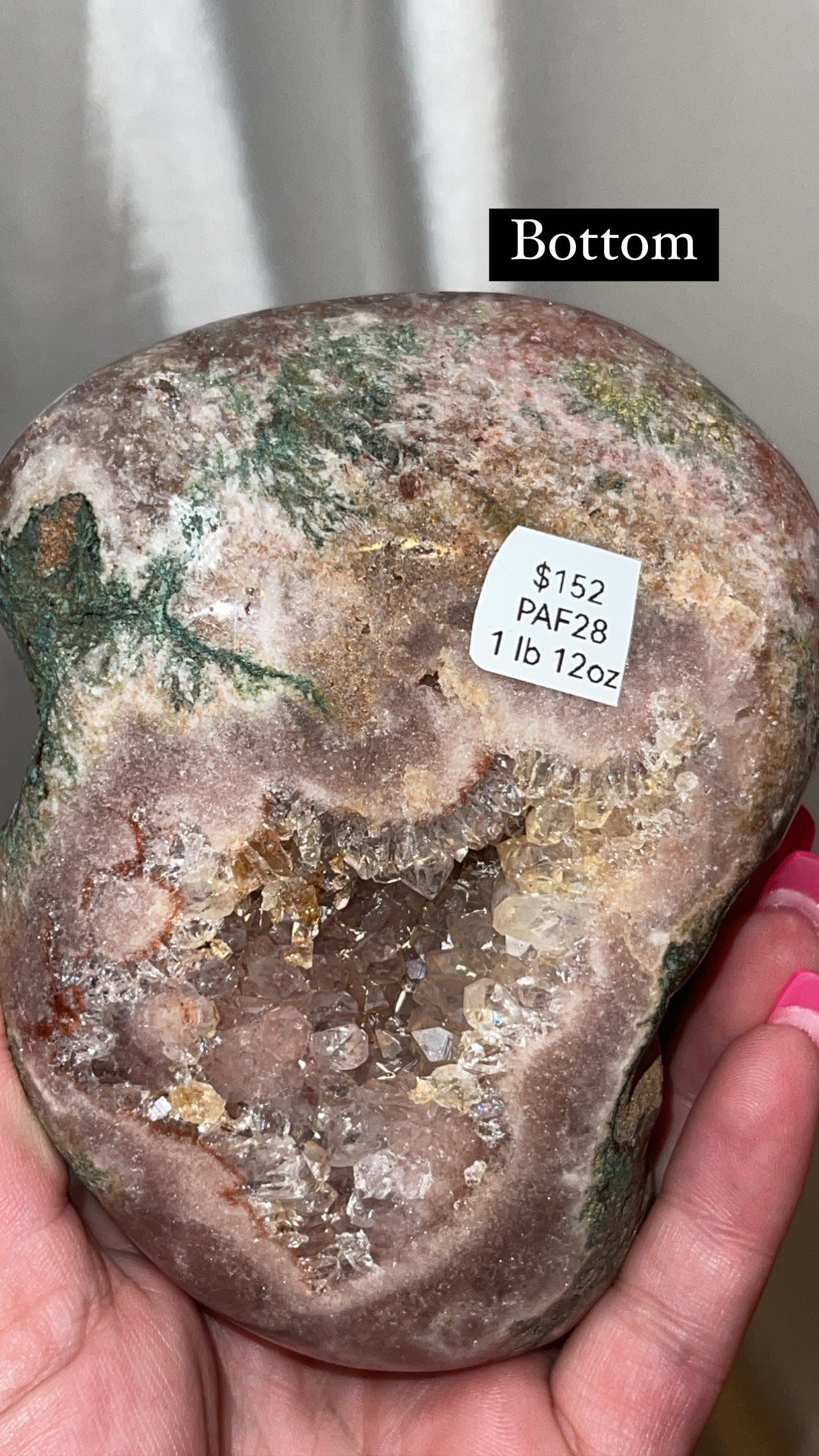 Pink Amethyst Druzy Large Stalachtite Freeform