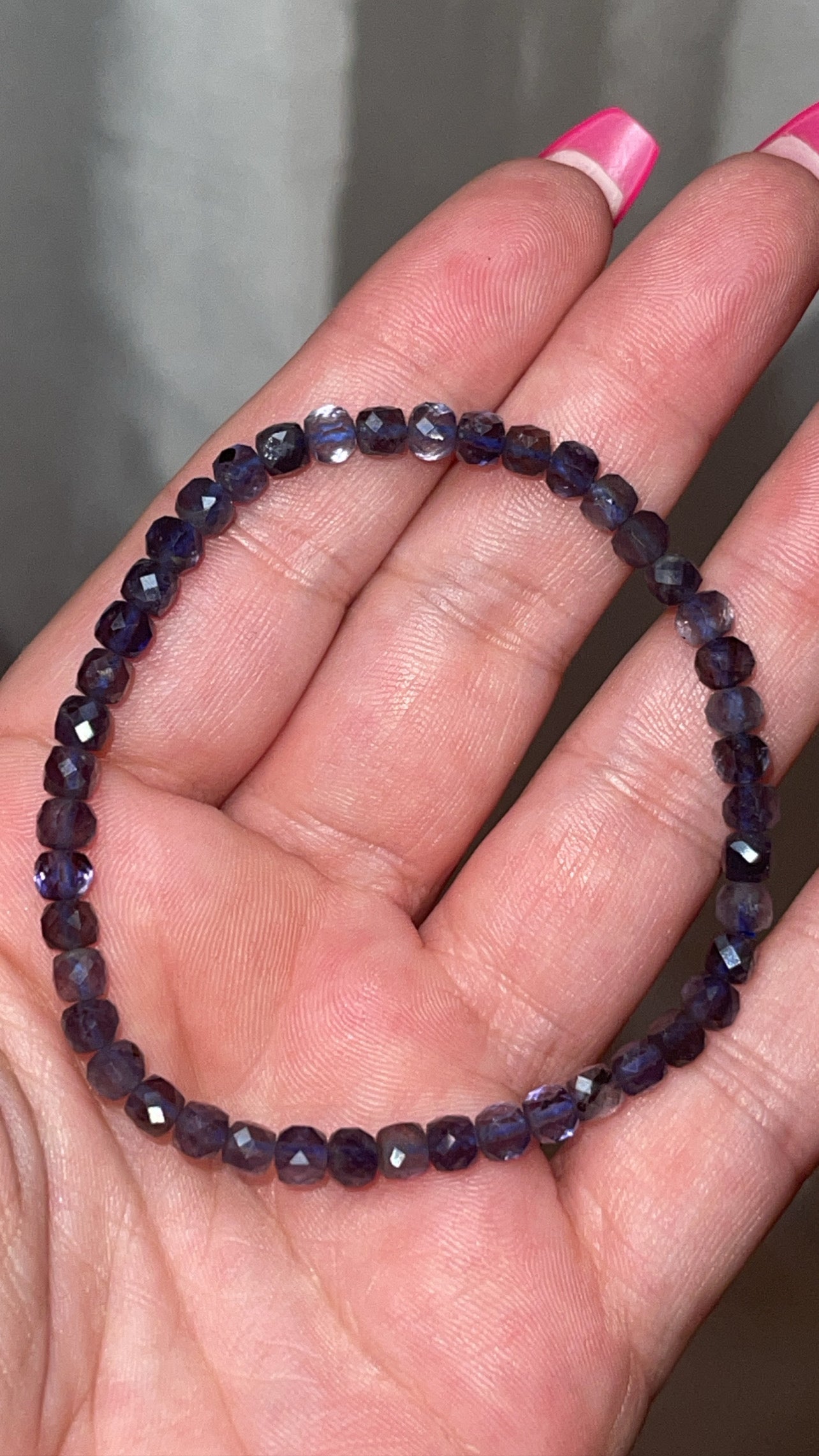 Iolite AAA Faceted Bracelet 4mm