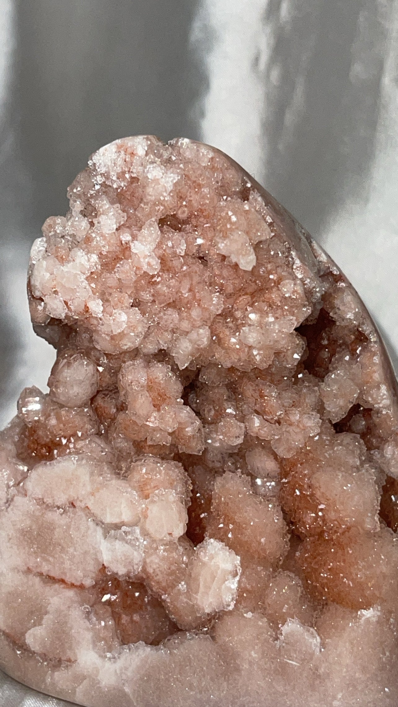 Pink Amethyst Druzy Freeform