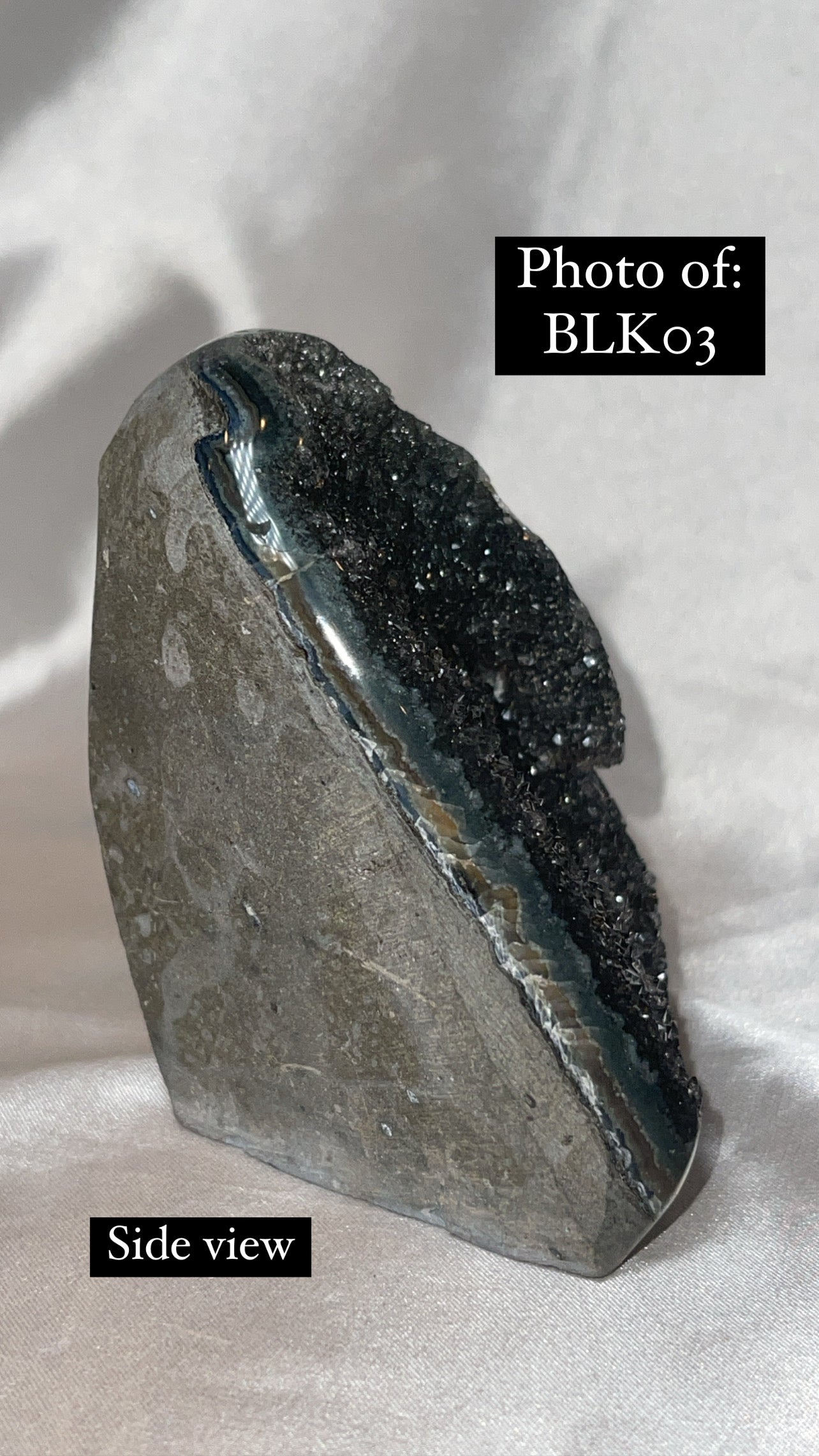 Black Amethyst Cut Base