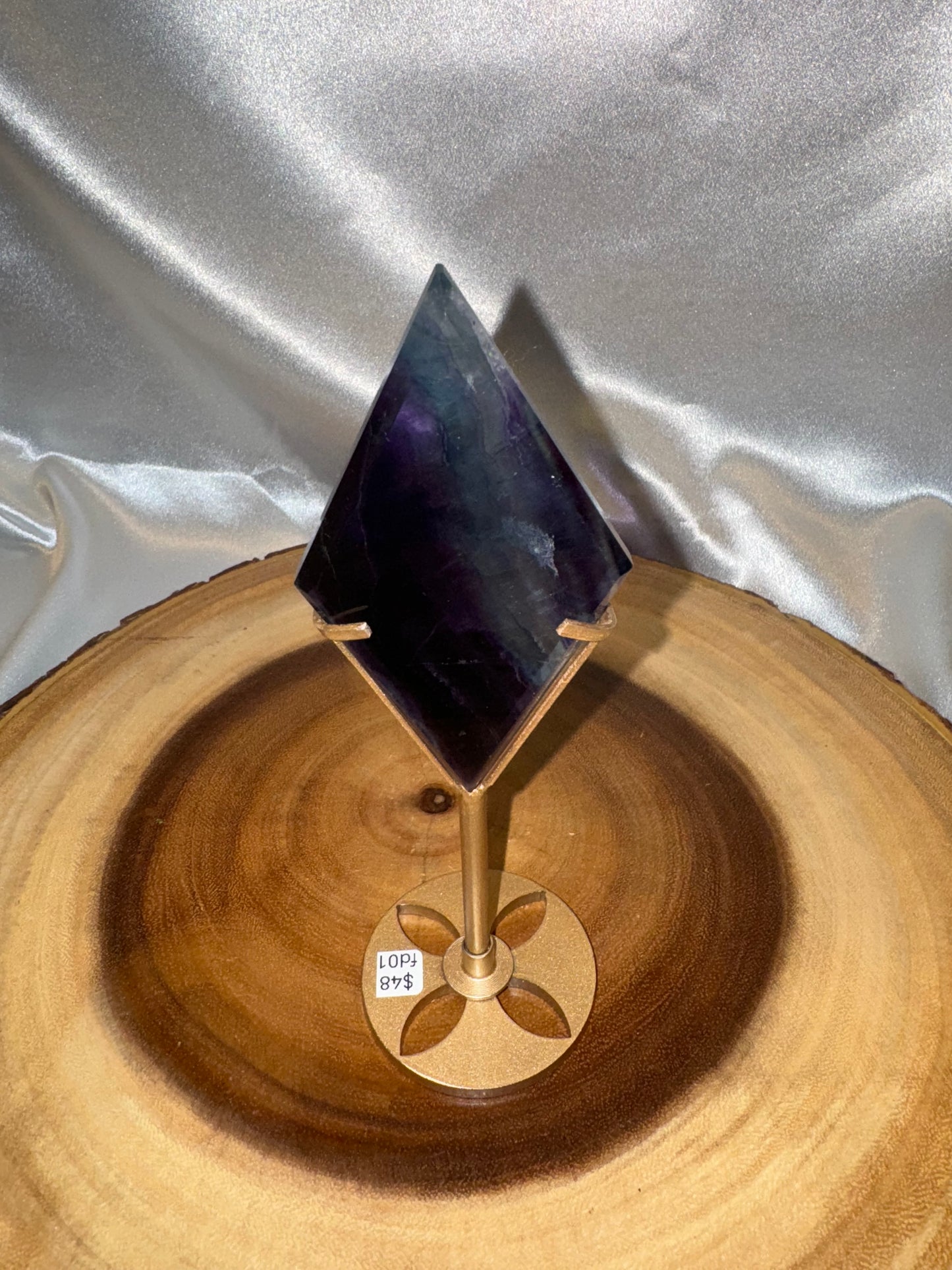 Fluorite Diamond on Stand AAA