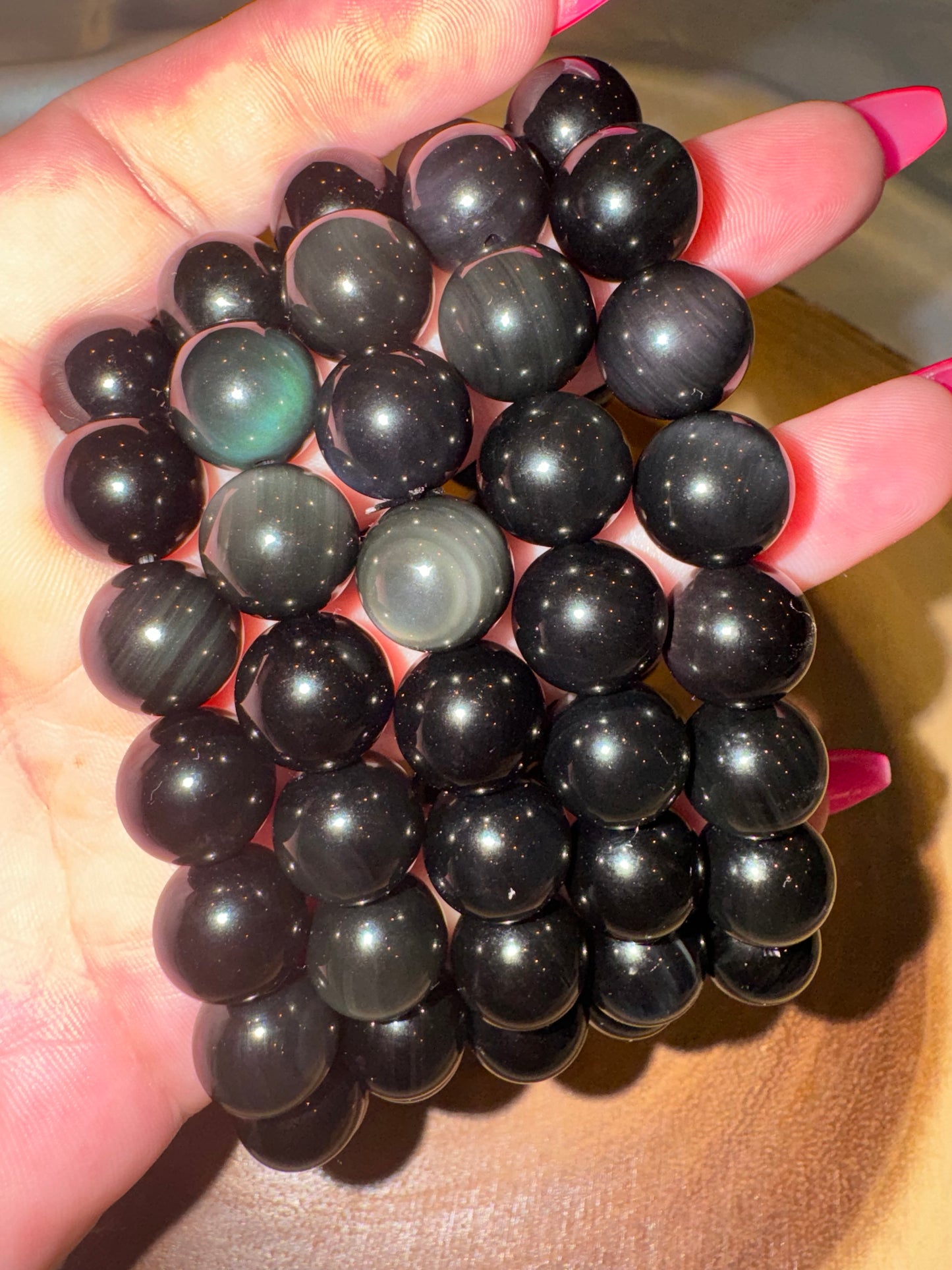 Rainbow Obsidian 12mm Bracelet