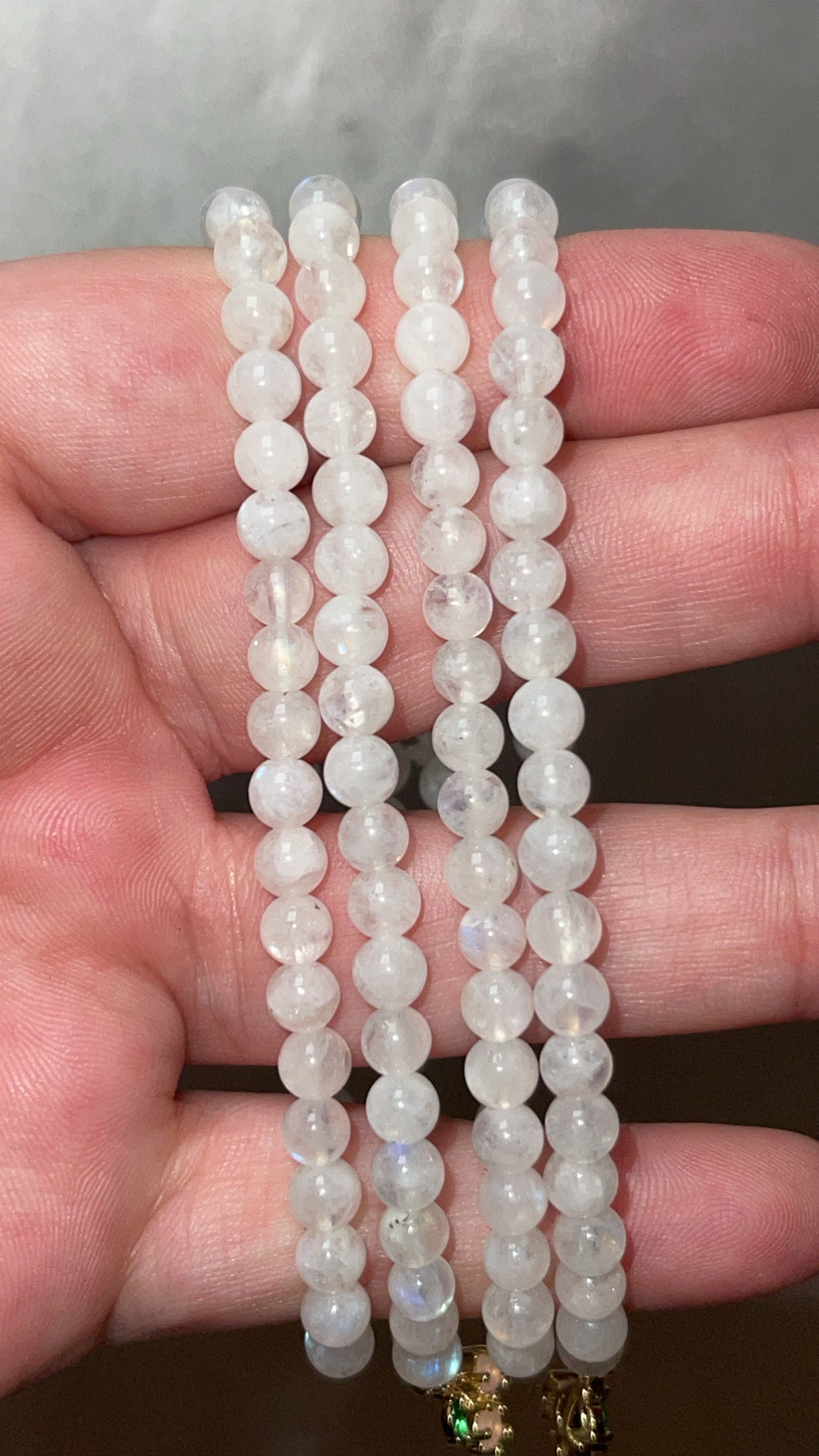 Rainbow Moonstone 4mm Bracelet