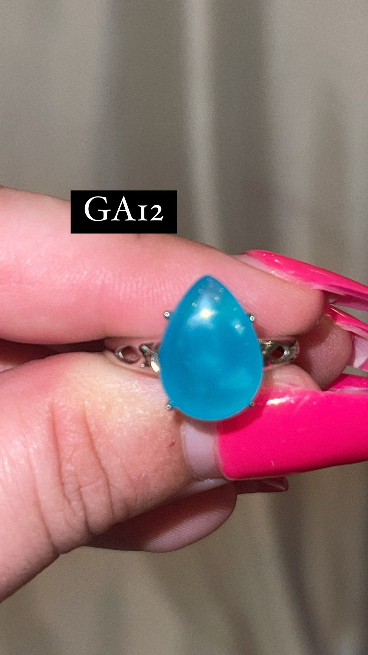 Gel Amazonite Adjustable Ring (Choose Your Own)