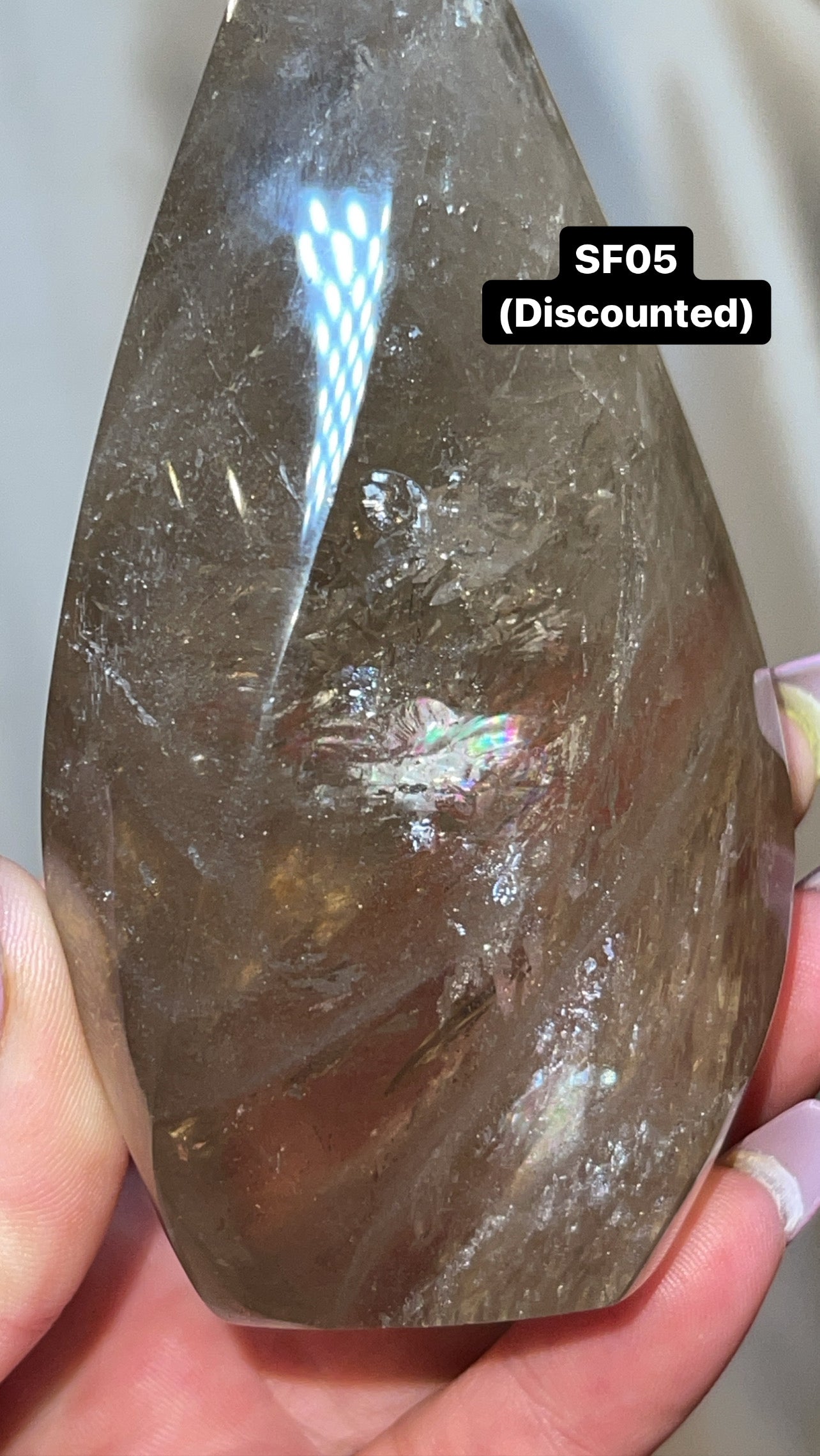 Smoky Quartz AAA Flame