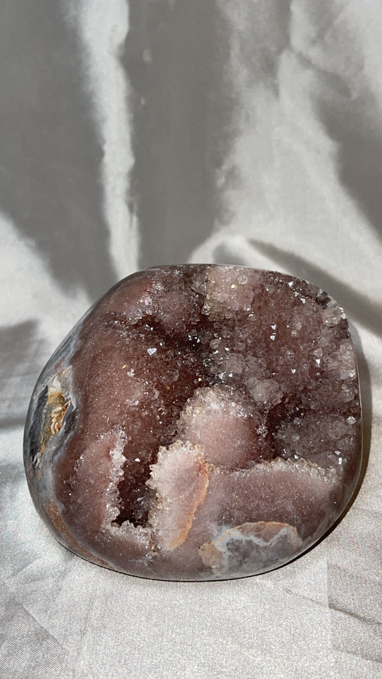 Pink Amethyst Druzy XL Freeform