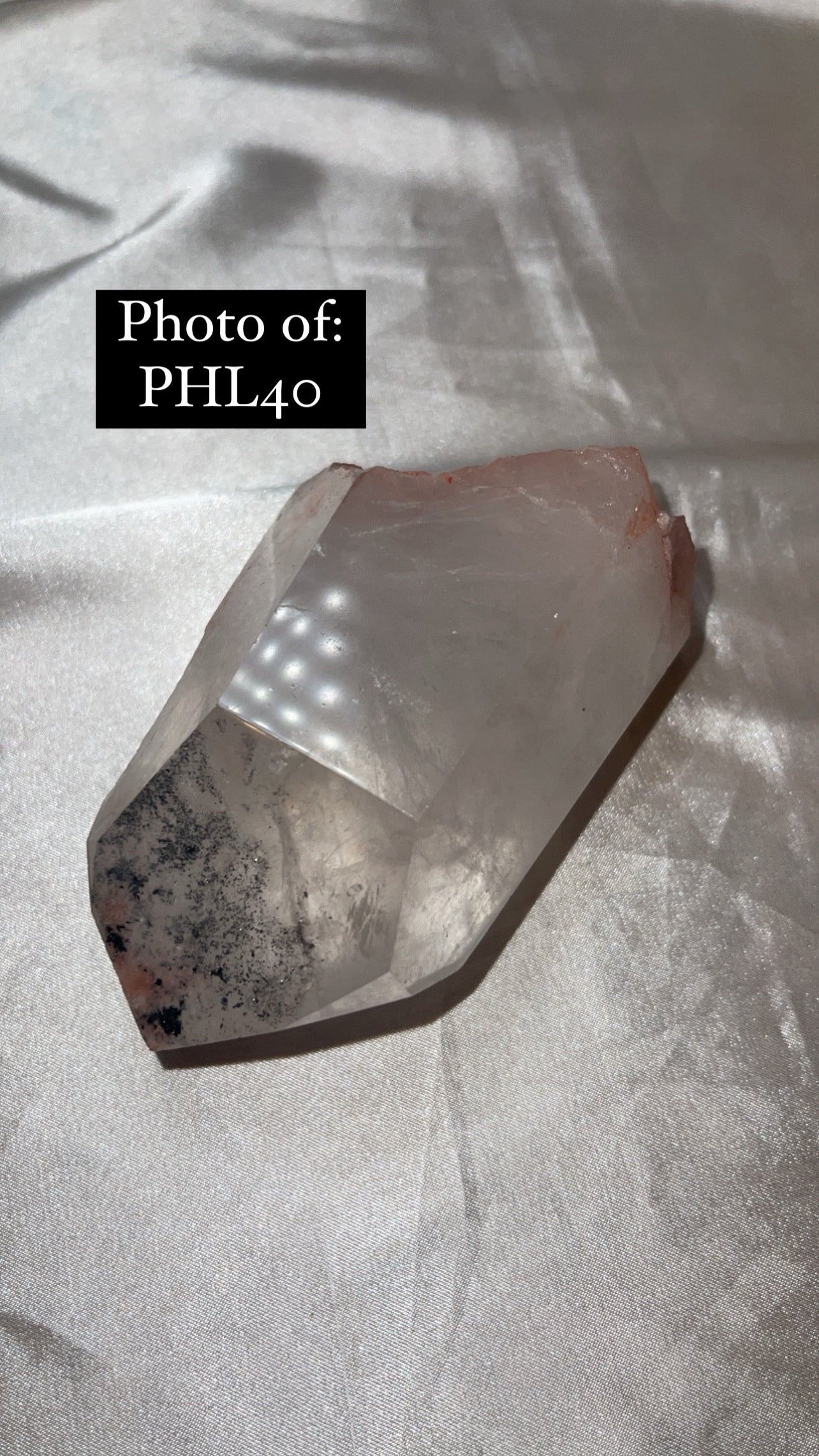 HIGH VIBRATION Hematite Lithium Semi Polished Point Large (one left!!!)