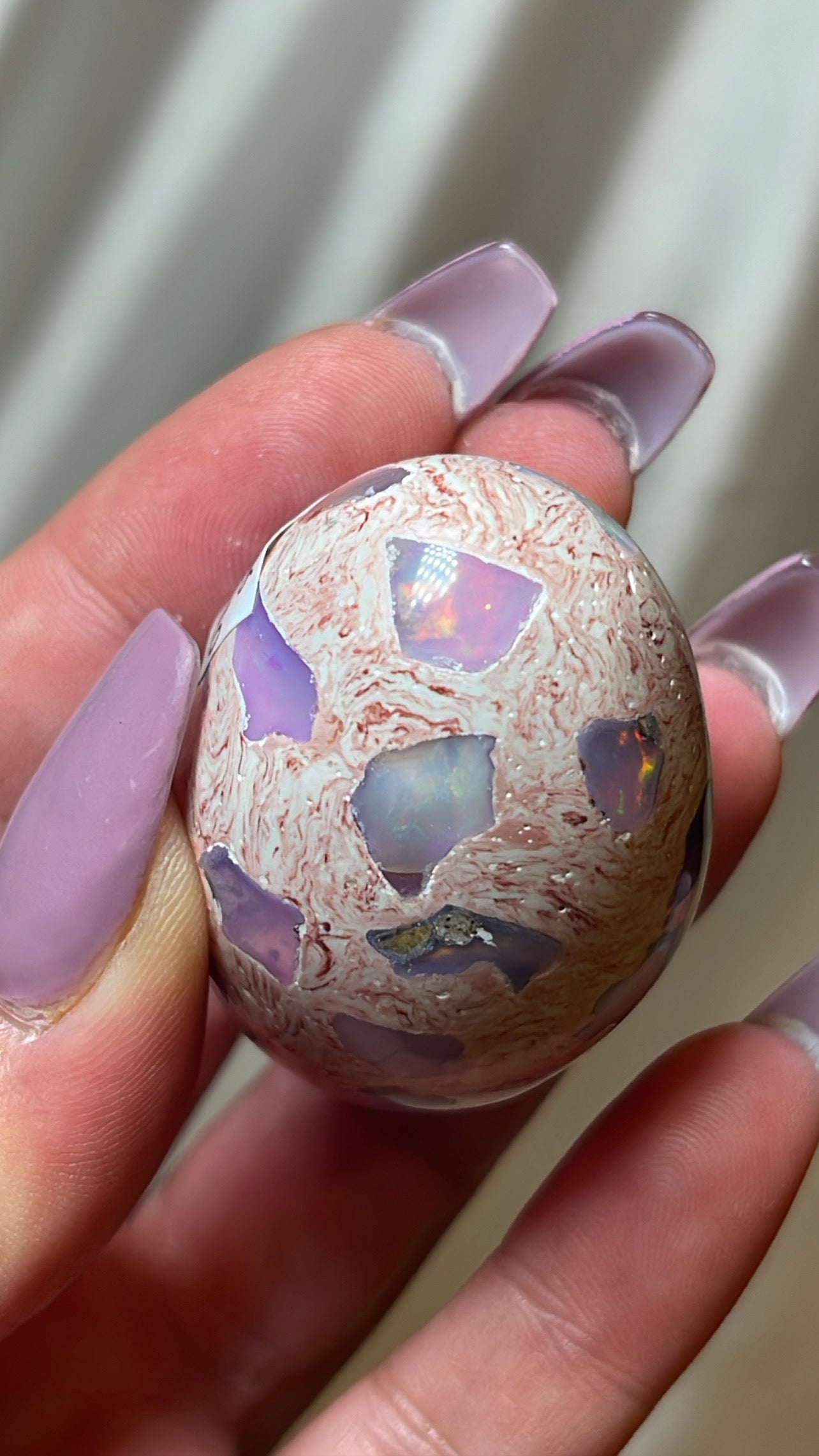 Mexican Fire Opal AAA Egg