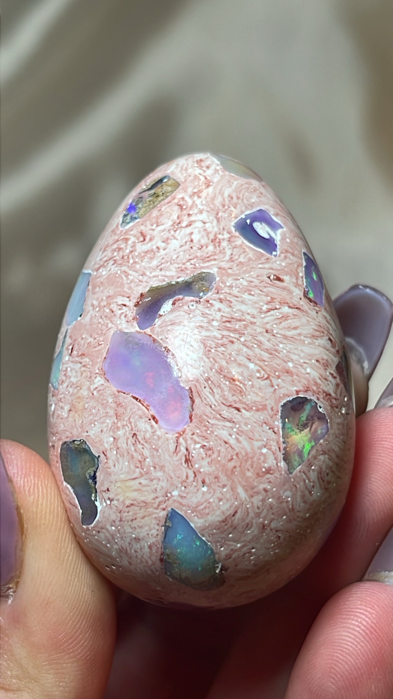 Mexican Fire Opal AAA Egg