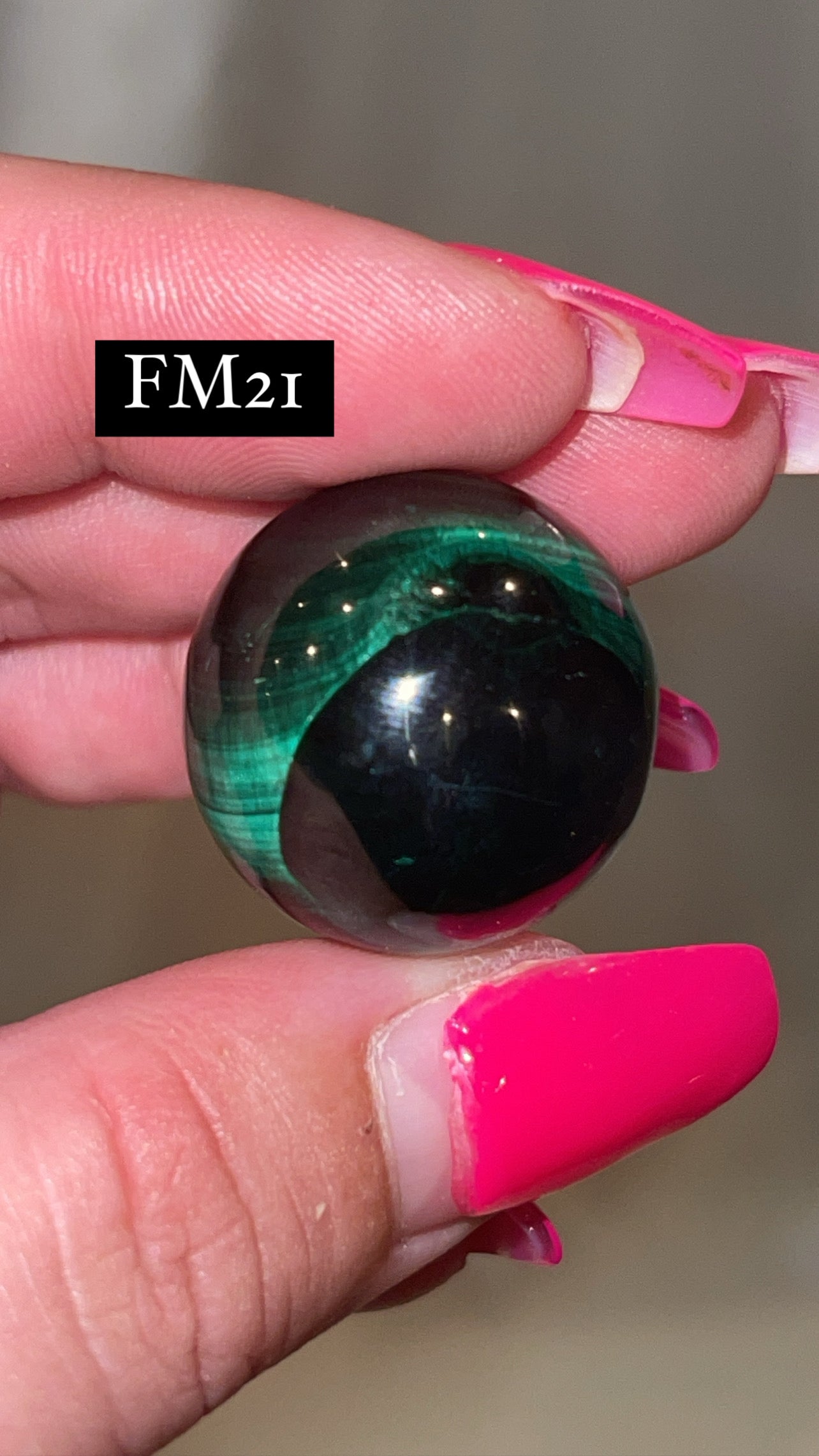 Velvet Fibrous Malachite AAA Sphere