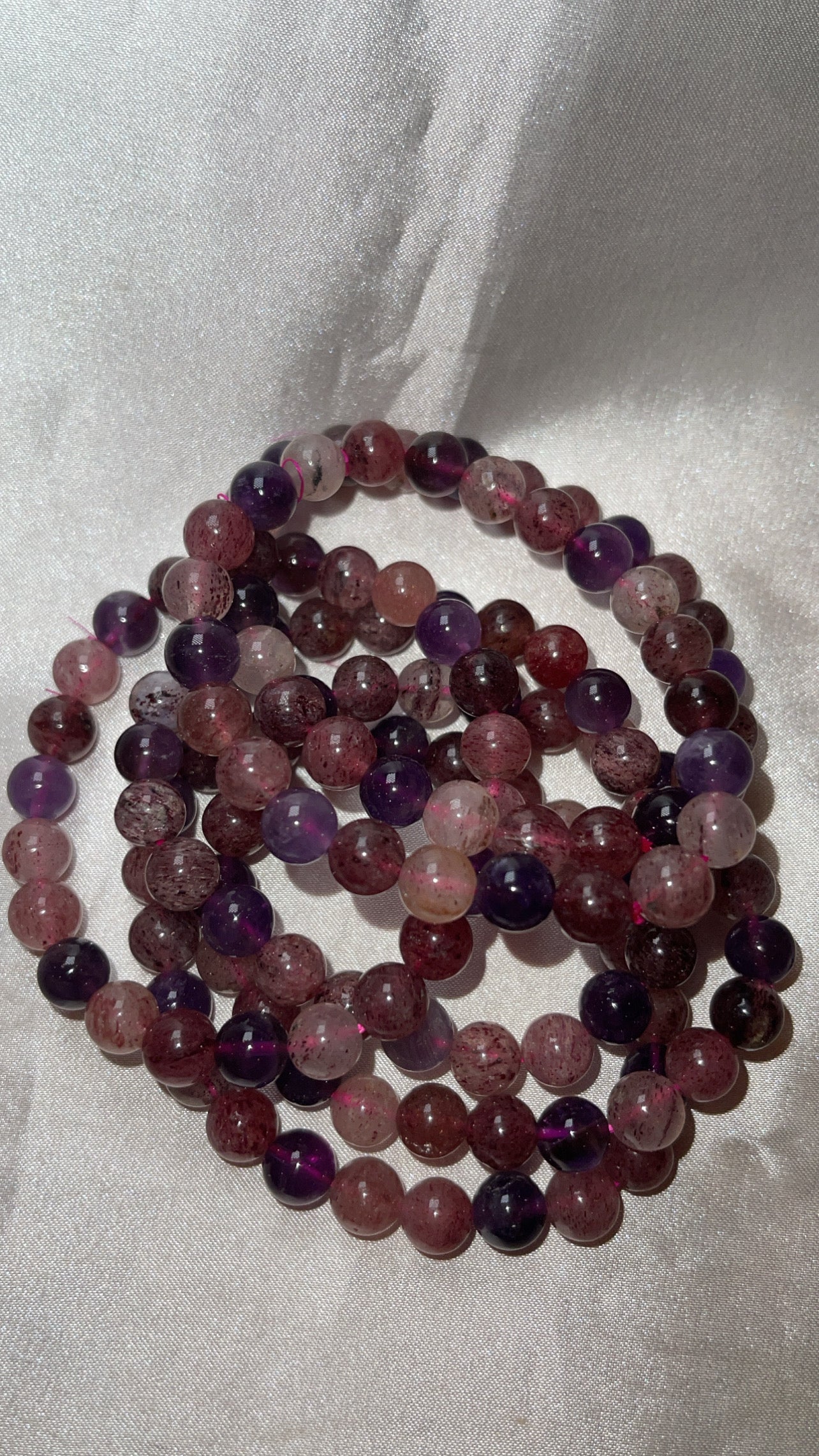 Harlequin Amethyst 8mm Bracelet