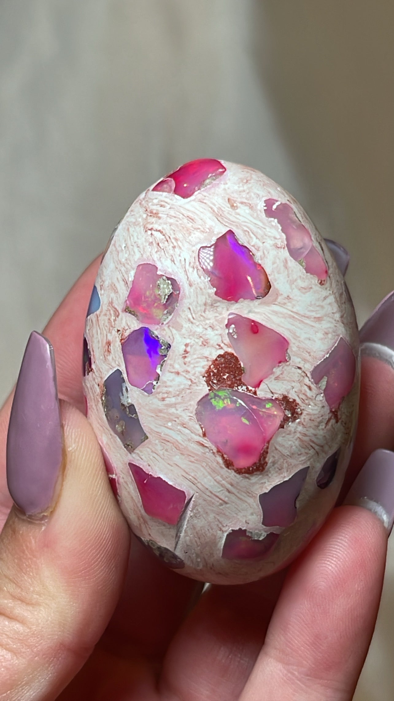 Mexican Fire Opal AAA Egg