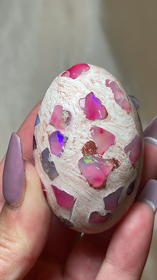 Mexican Fire Opal AAA Egg