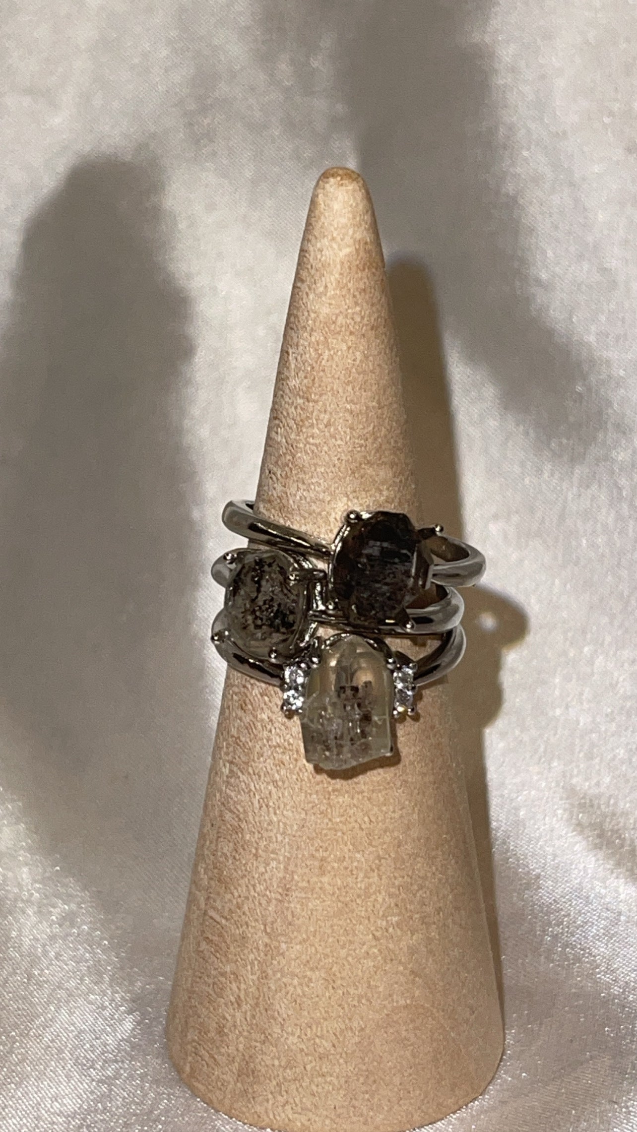 Herkimer Diamond Adjustable Ring (Choose Your Own)