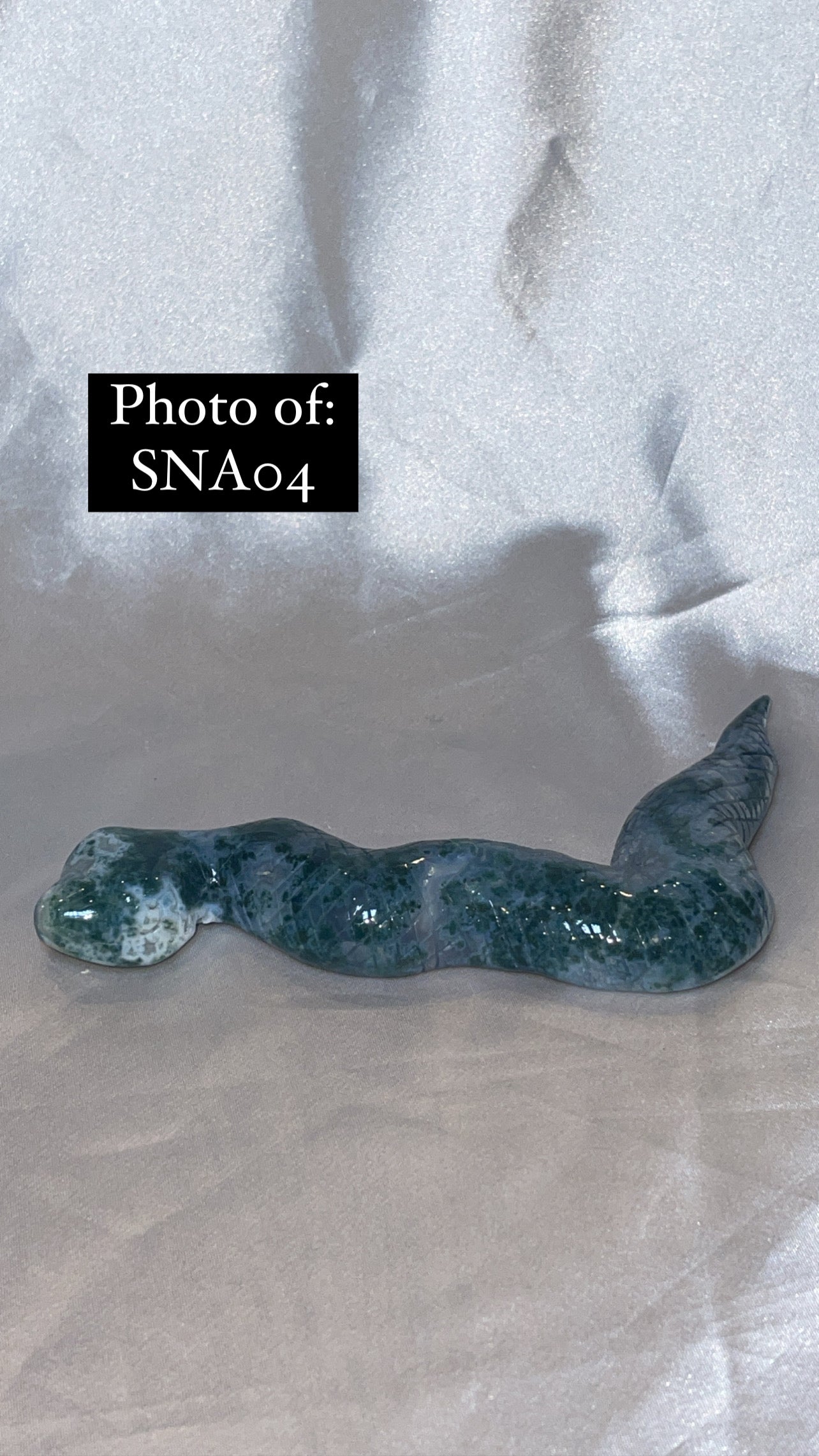 Moss Agate Large Snake