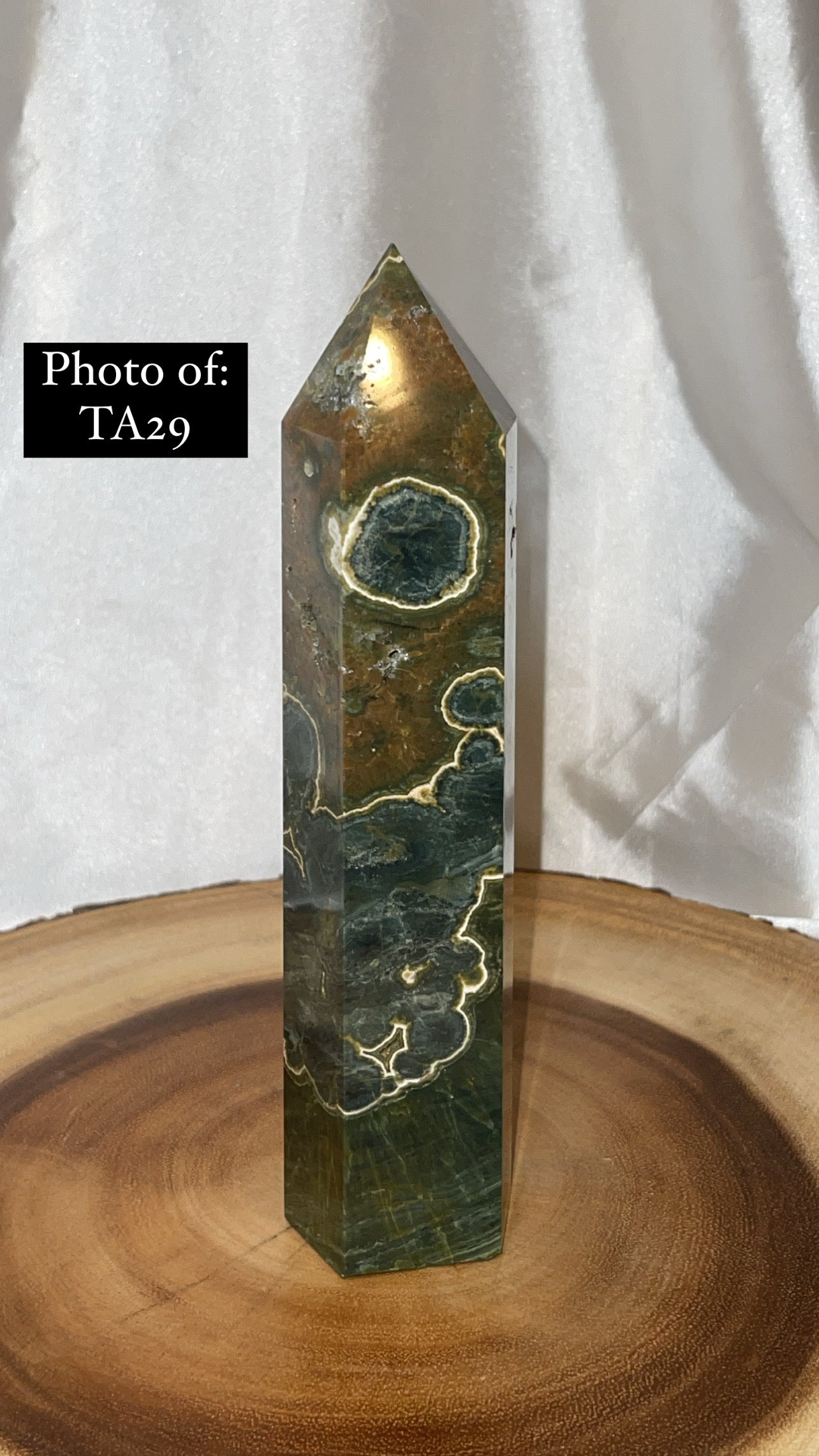 Green Ocean Jasper Large Tower